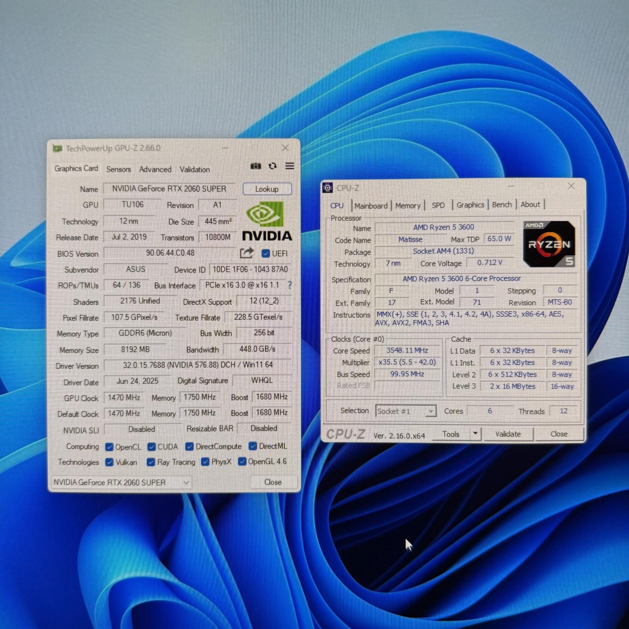 RTX 2060 Super, Ryzen 5 3600 Gaming PC