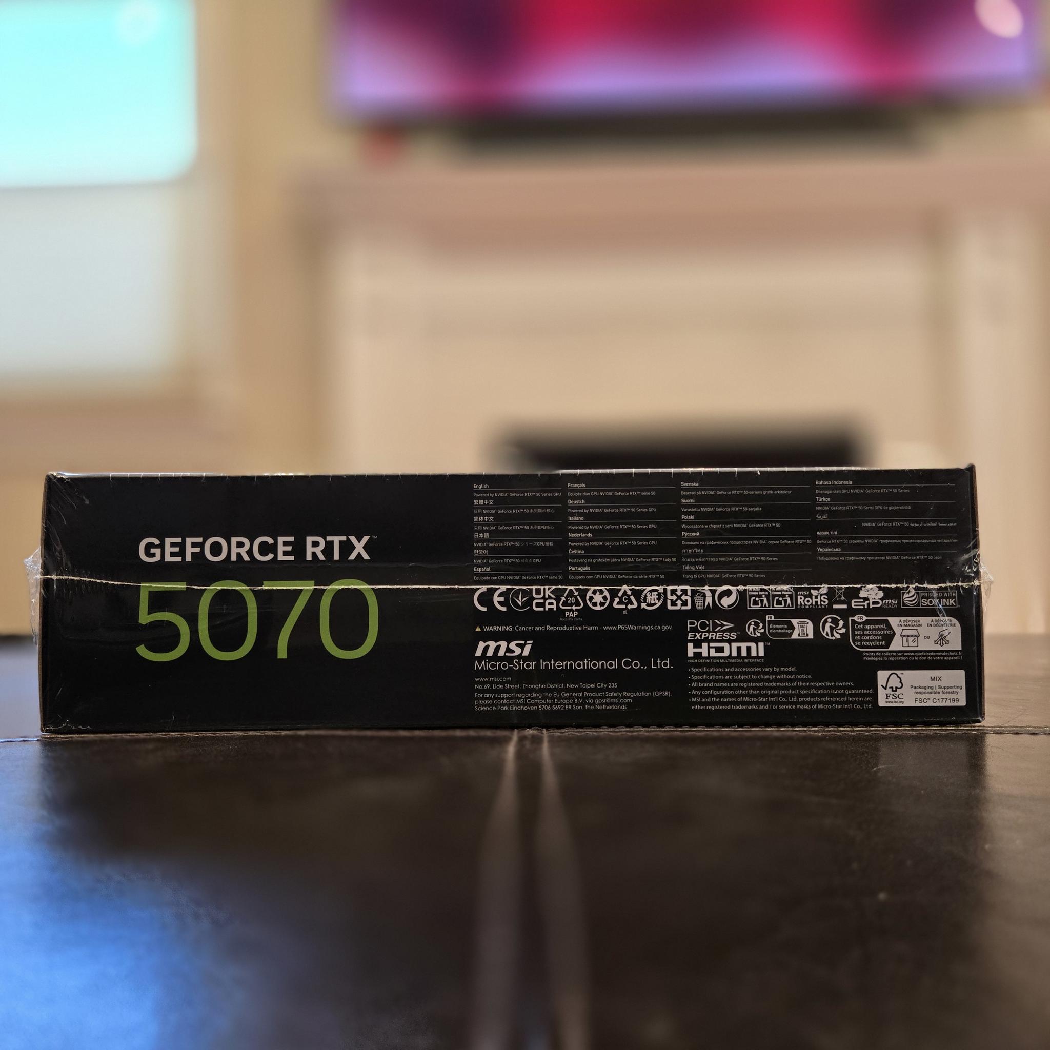 MSI Shadow 2X OC RTX 5070 12GB - BNIB