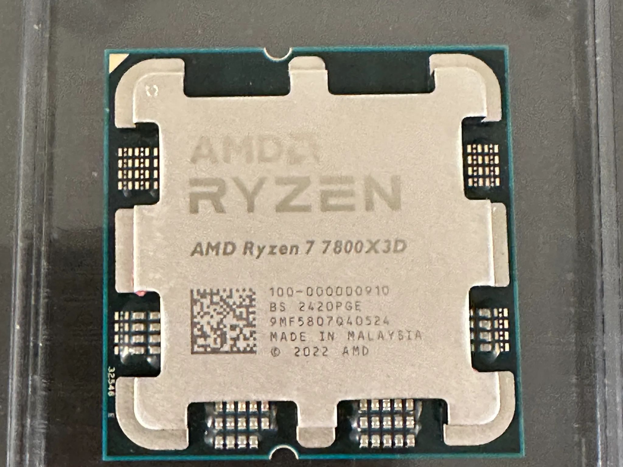 AMD Ryzen 7 7800X3D CPU - Used - Fully Tested (CPU Only, No Cooler)