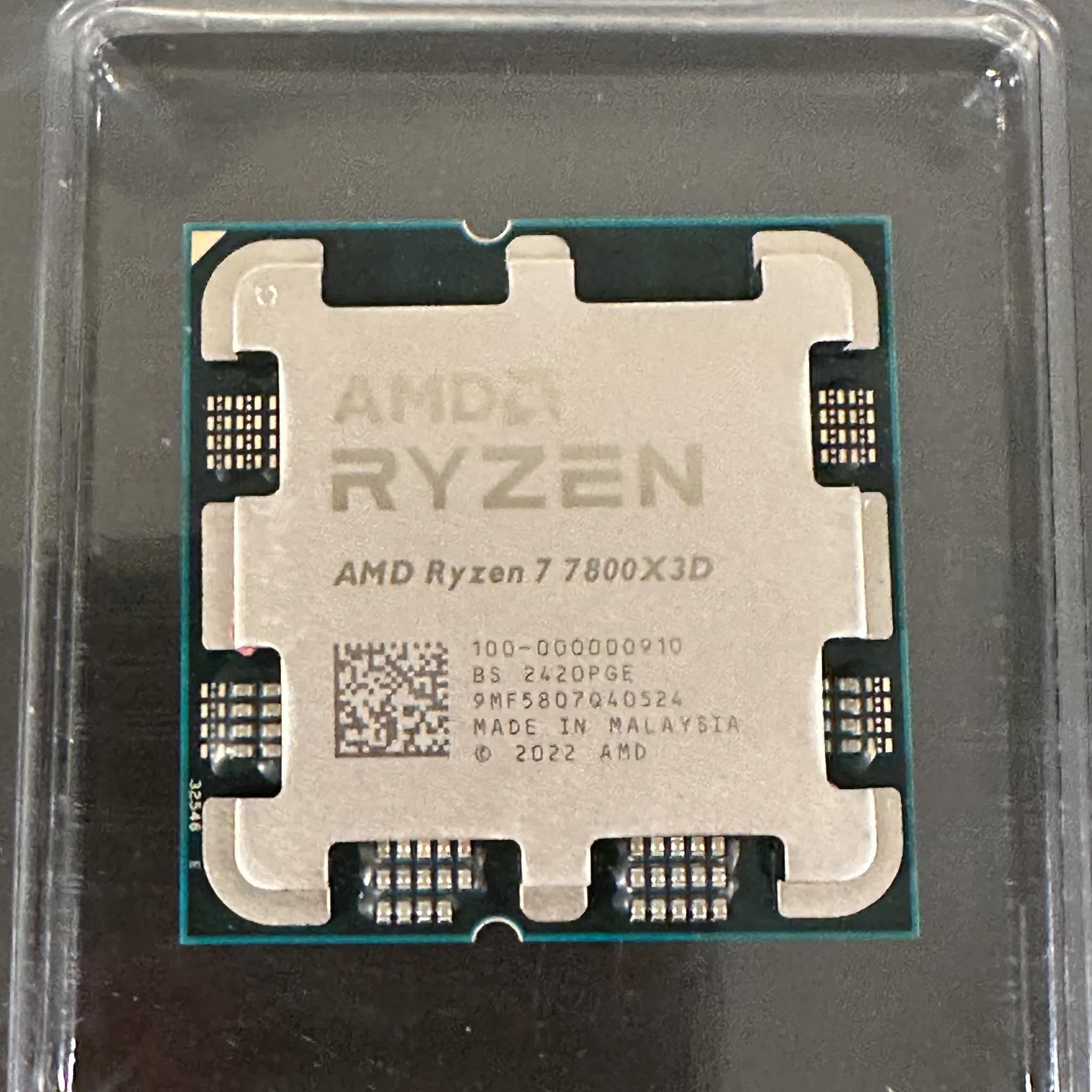AMD Ryzen 7 7800X3D CPU - Used - Fully Tested (CPU Only, No Cooler)