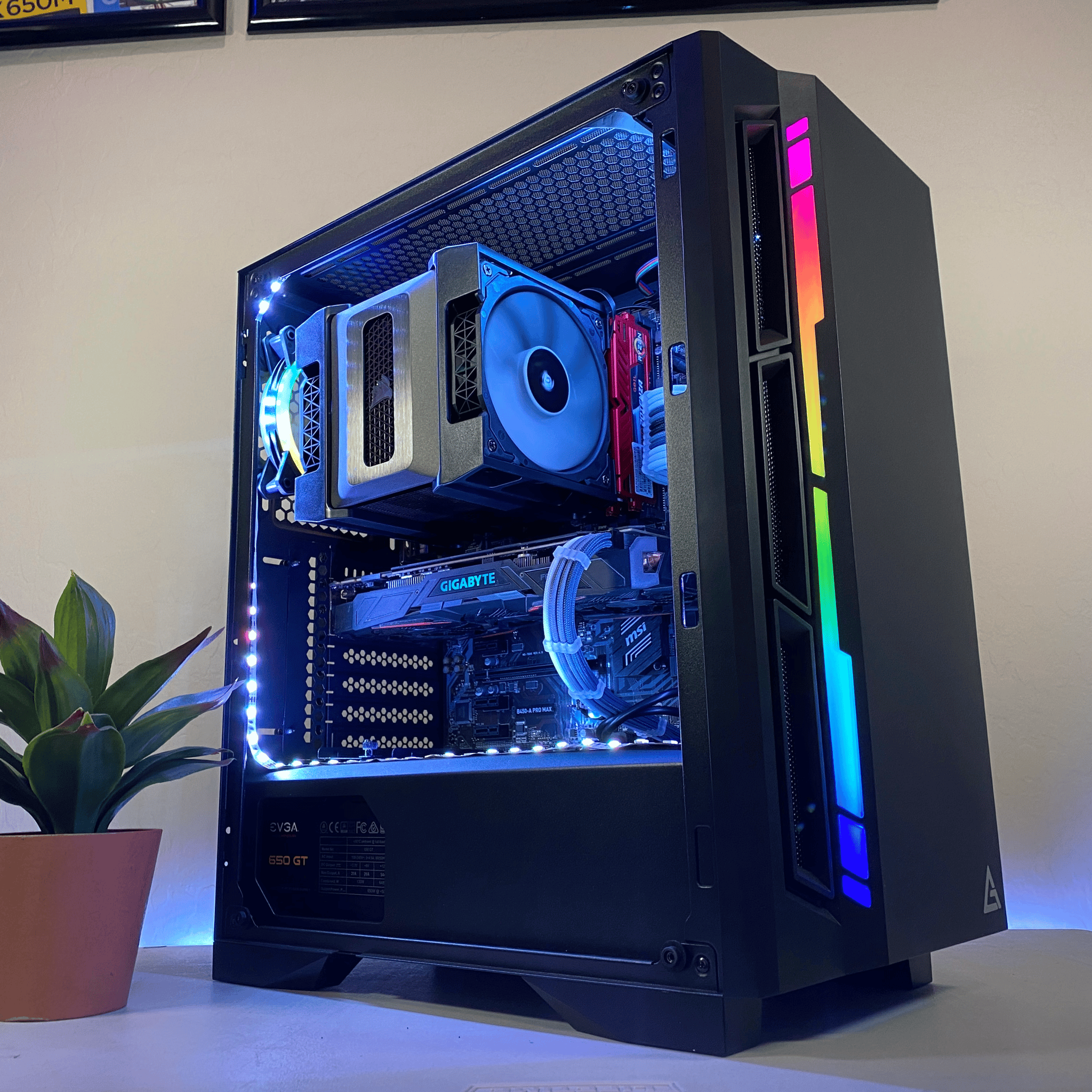 Custom Built Ryzen 7 Nvidia 1070 RGB Gaming PC Computer