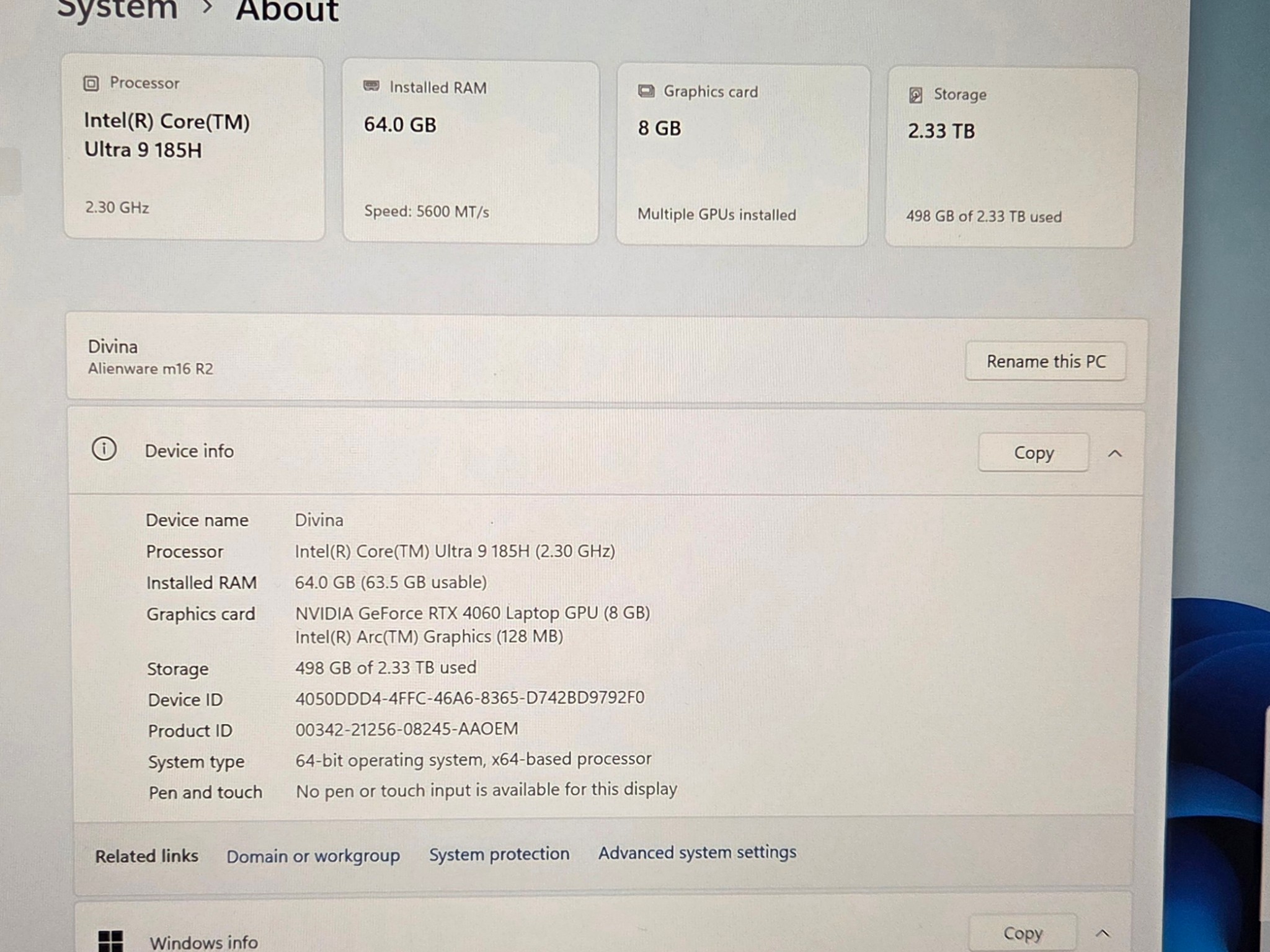 Intel Core ultra 9