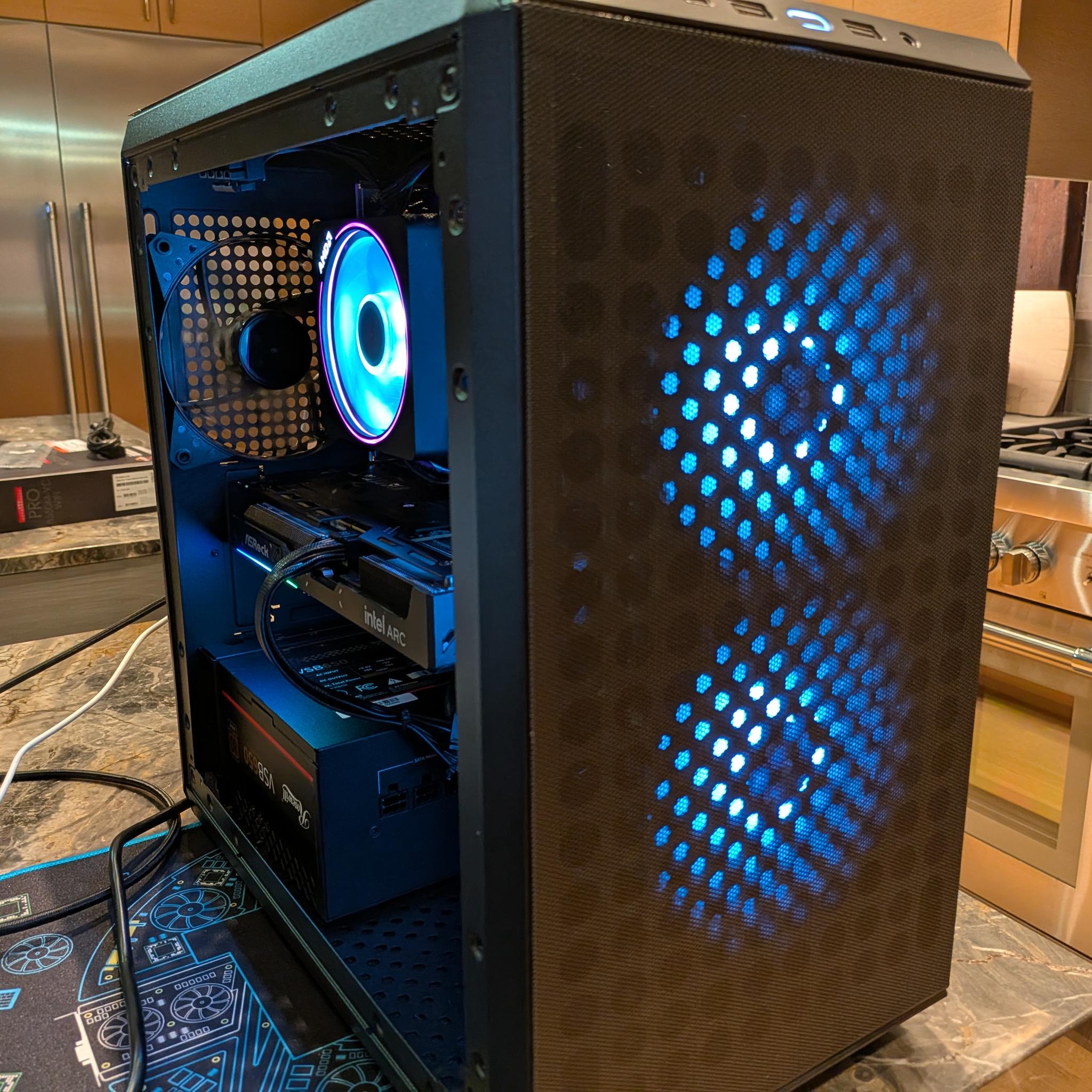 1080p Budget Starter - Intel Arc B580, Ryzen 5 5500, 32 GB DDR4 RAM, 1 TB NVME, RGB