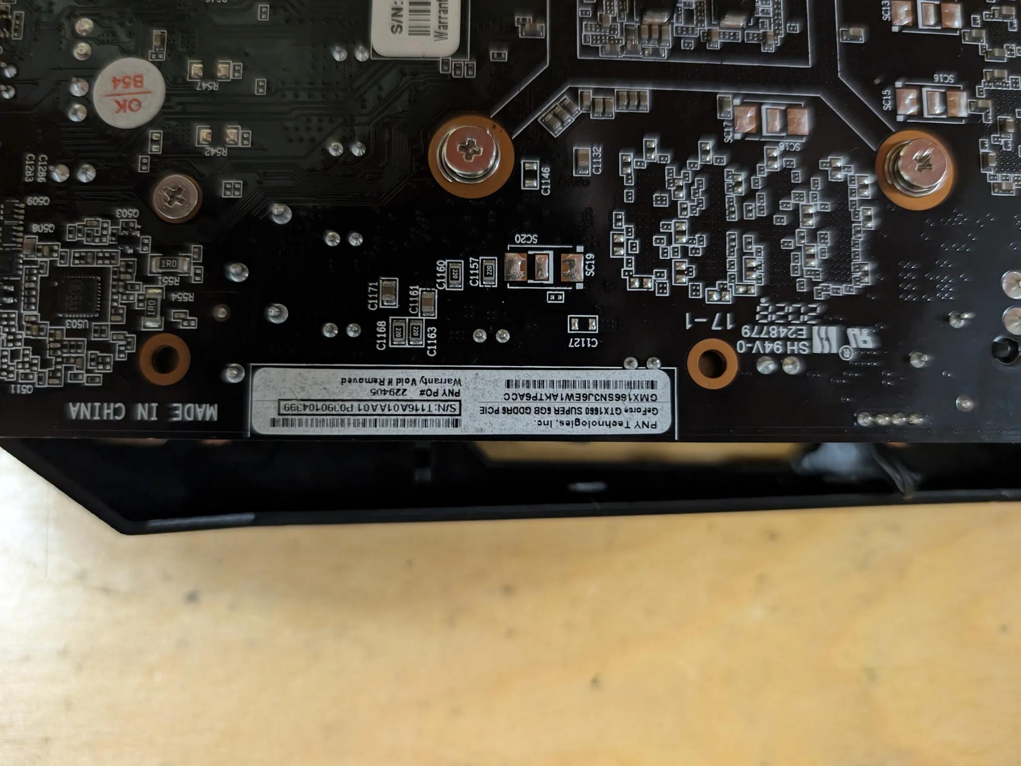 *PARTS* PNY Nvidia GTX 1660 Super 6GB