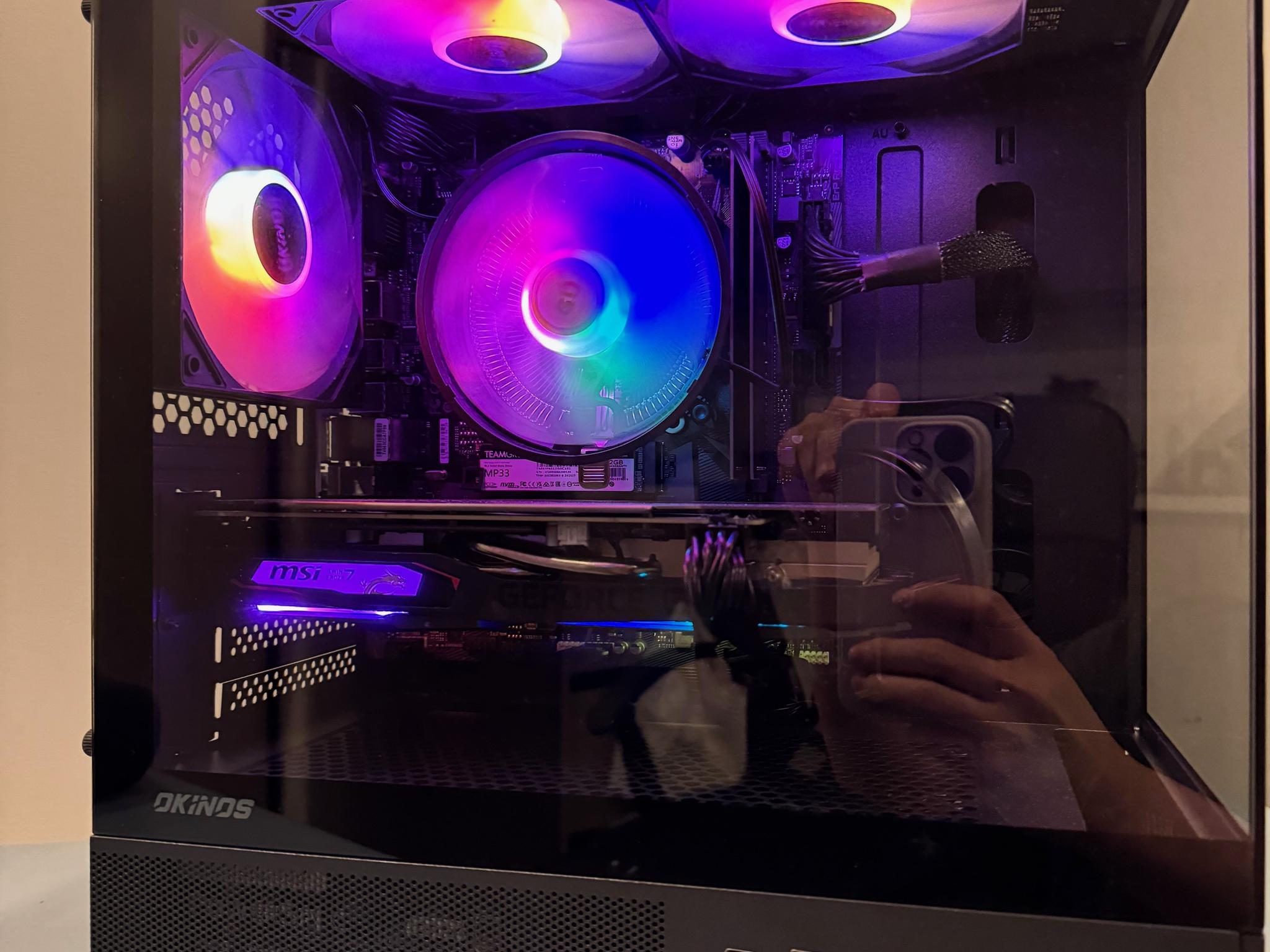 Intel 13th i3-13100f with GTX1660 PC built 16GB RAM 500GB NVME SSD w/2TB HDD