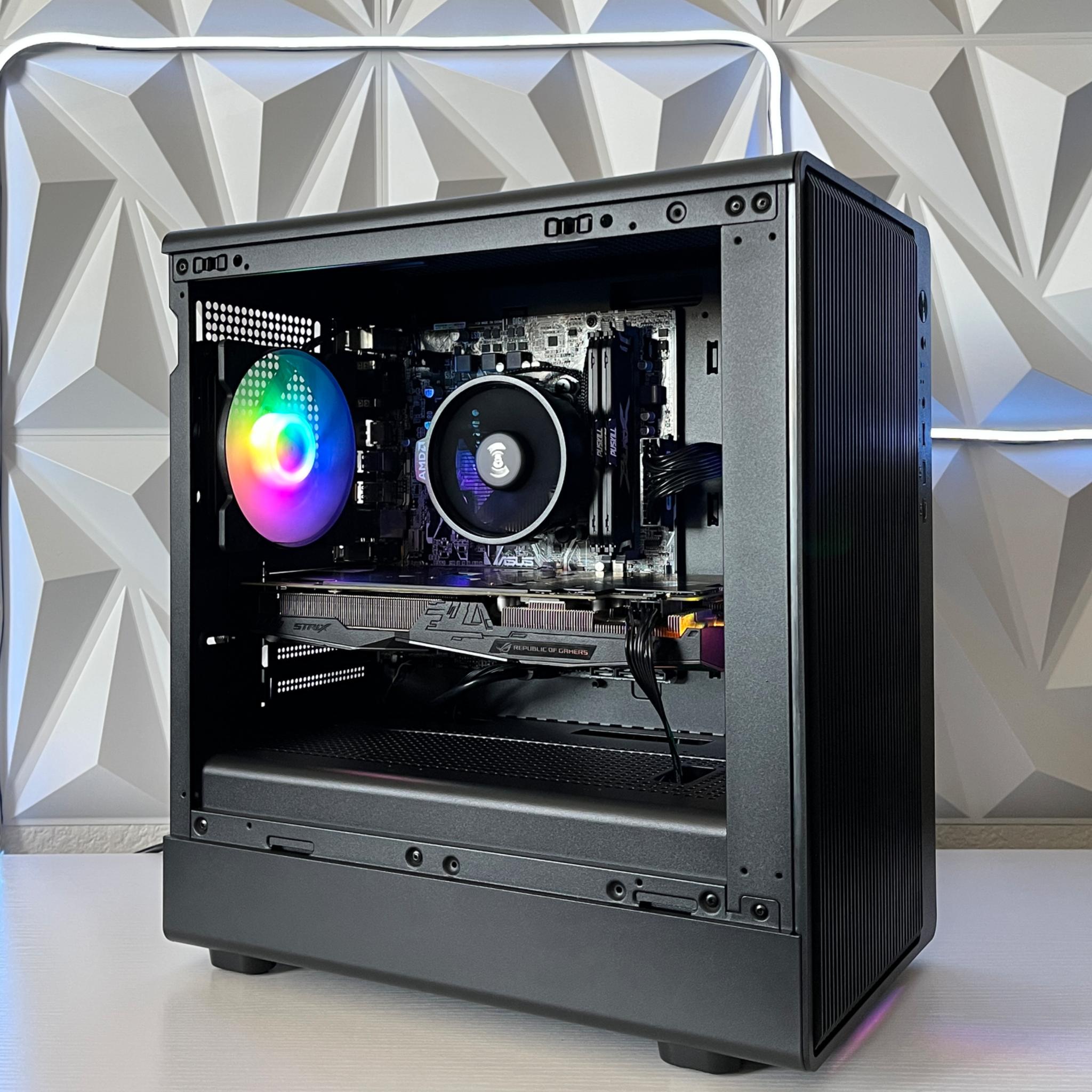 GTX 1060 6GB, Ryzen 5 2600, 16GB RAM | Black RGB Gaming Computer/PC