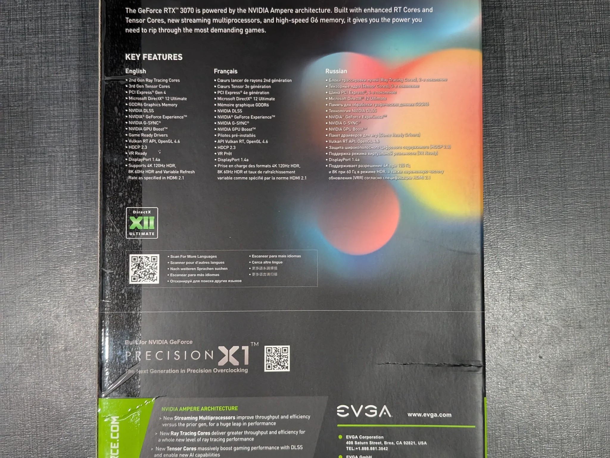 EVGA GeForce RTX 3070 XC3 Ultra 8GB GDDR6 - Used, In Original Box