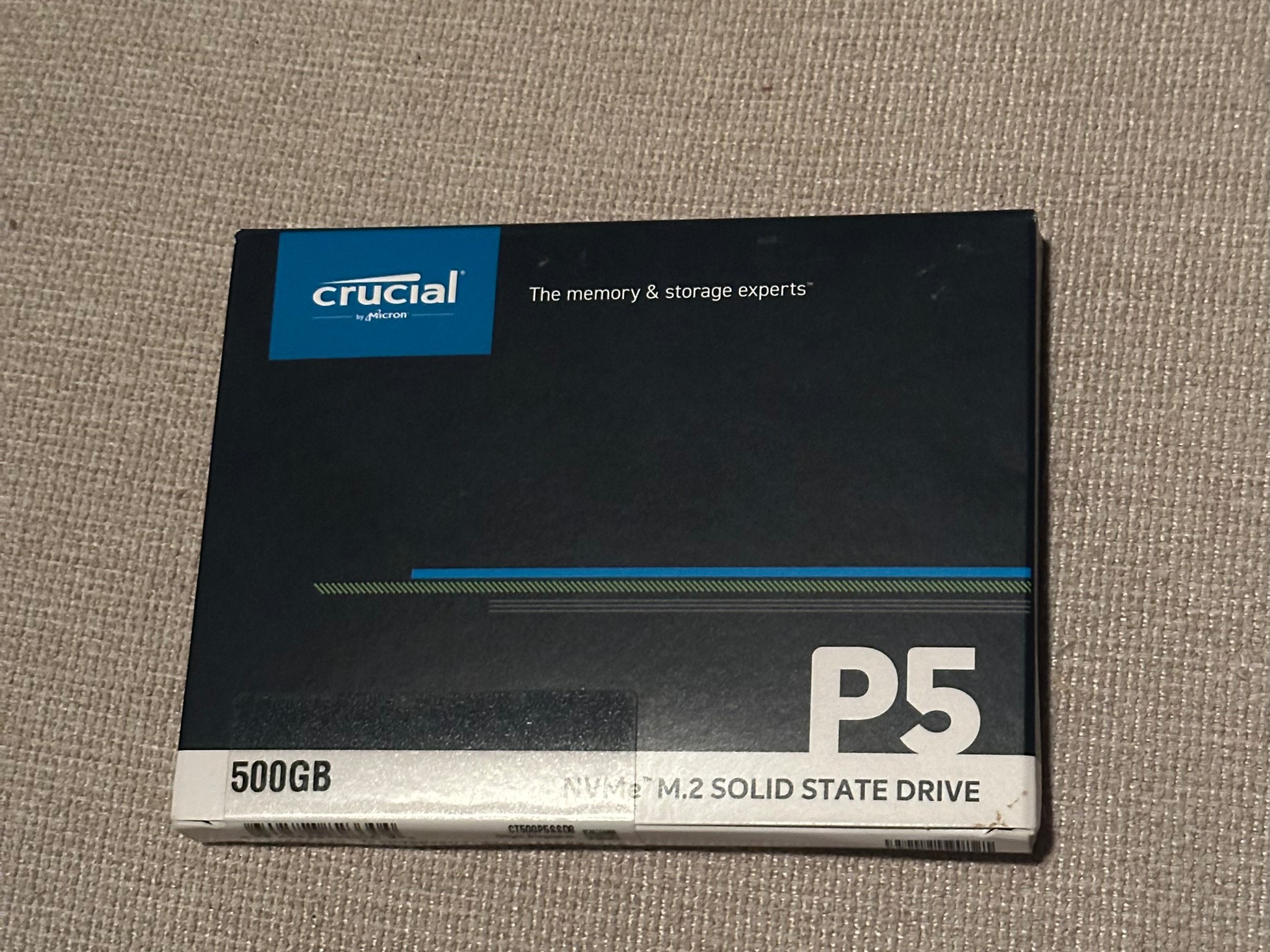 Crucial P5 500GB NVMe M.2