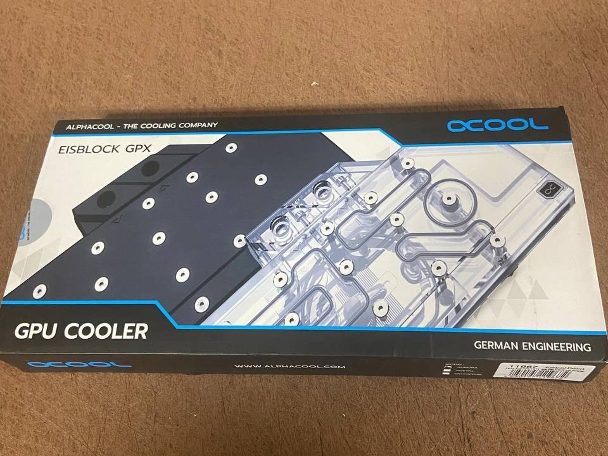 Alphacool Eisblock Aurora Acryl GPX-N RTX 3090/3080 Ti HOF with Backplate (11967