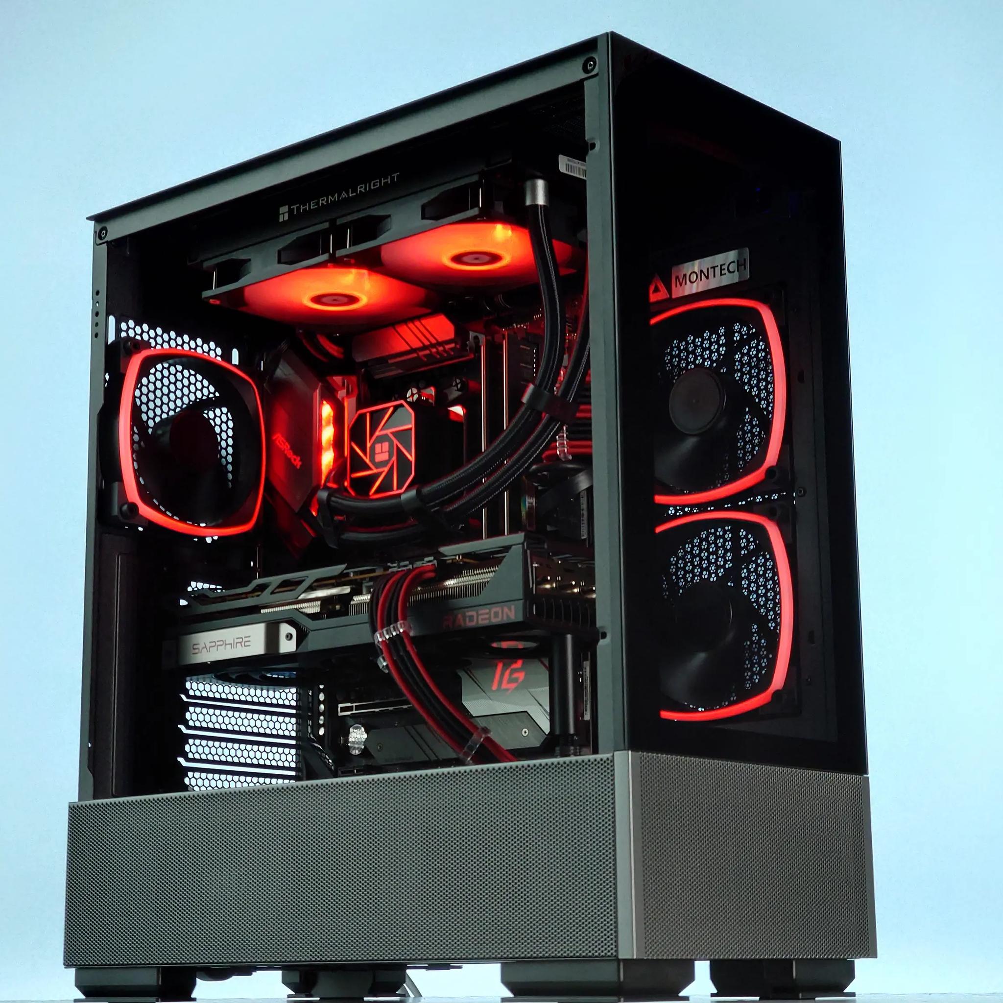 🖤❤️Liquid Cooled Gaming PC🚀AMD RX 6800 16GB🚀AMD Ryzen 7 5800X 8 core🚀32GB DDR4🚀1TB SSD