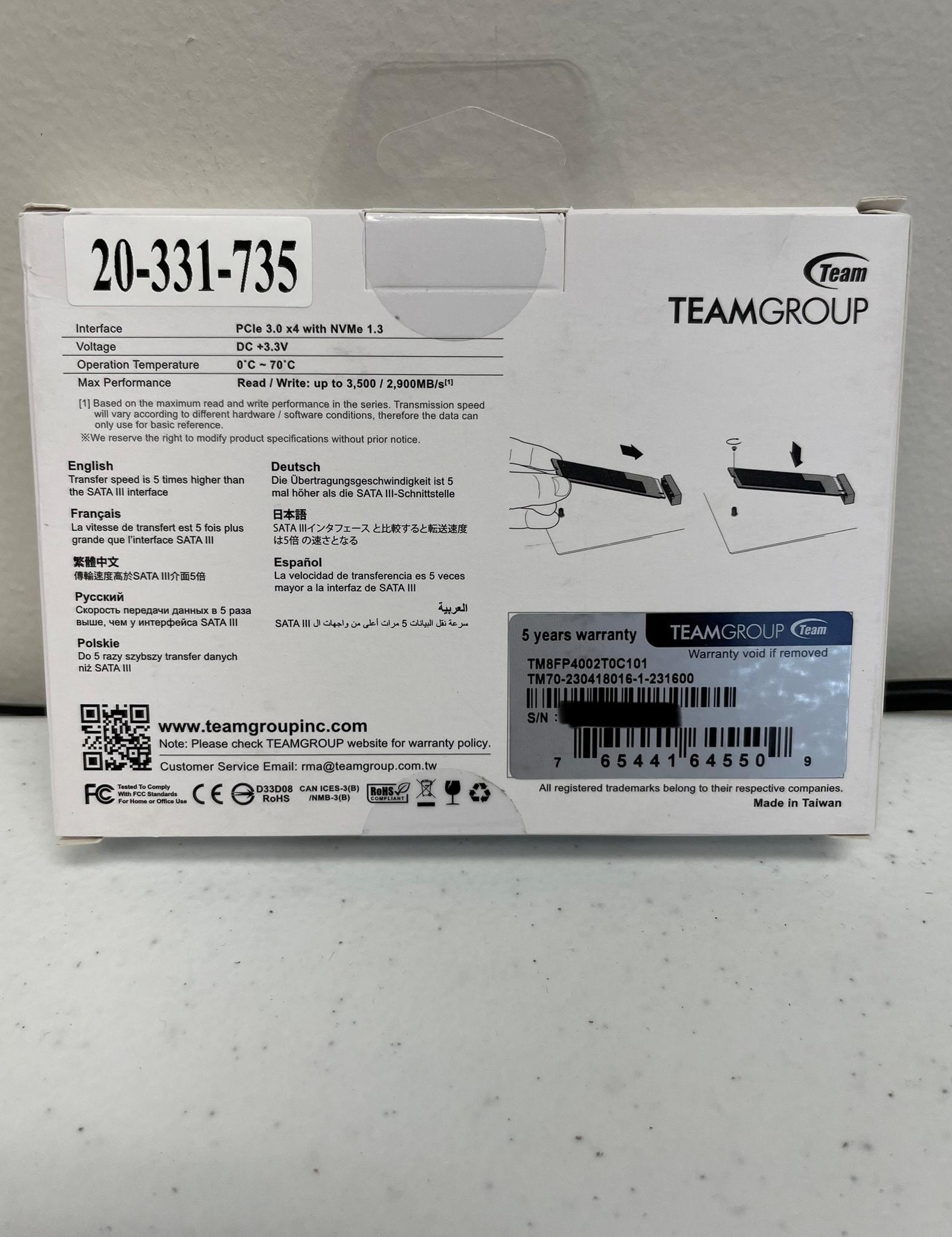 NEW TeamGroup 2TB MP34
