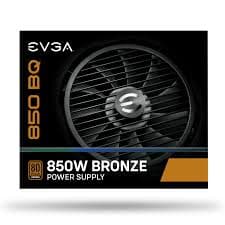 EVGA 850 BQ 80+ BRONZE 850W Semi Mod 5 Year Warranty Power Supply 110-BQ-0850-V1