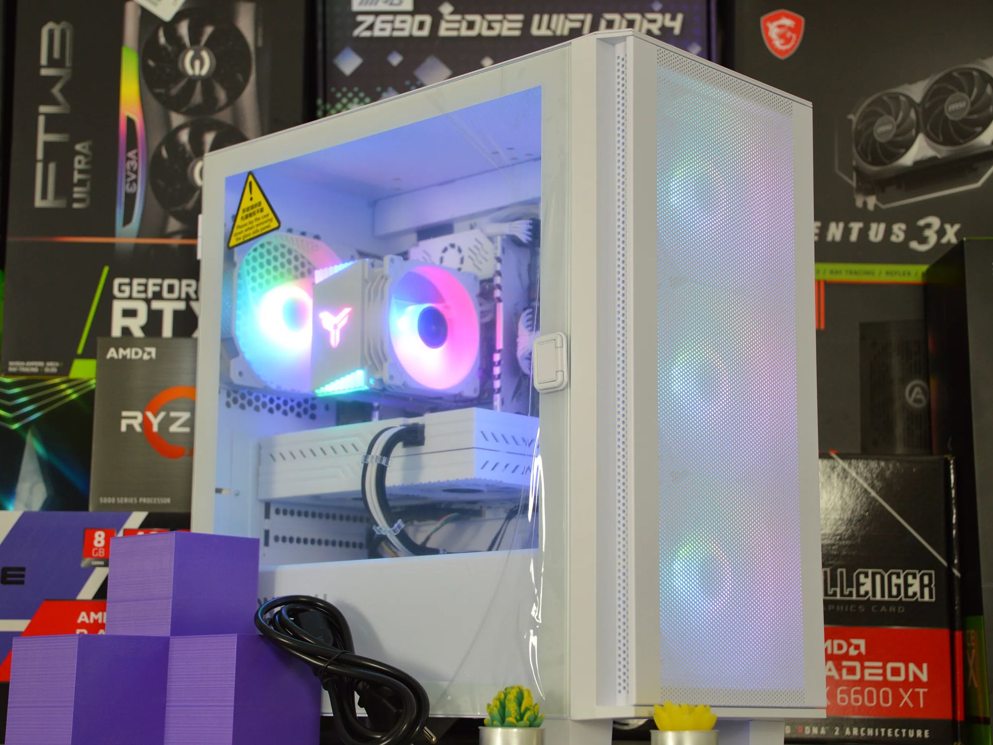 ⚪⚪| RX 580 8GB | INTEL XEON E5 2670 V3 | 16GB DDR4 RAM | 1TB NVME SSD | White-Out 2.0 |