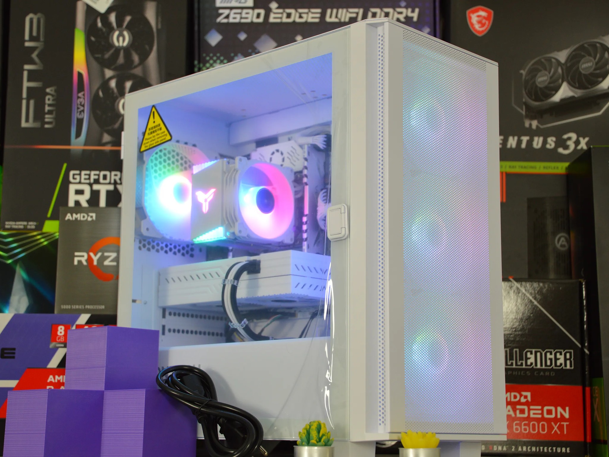 ⚪⚪| RX 580 8GB | INTEL XEON E5 2670 V3 | 16GB DDR4 RAM | 1TB NVME SSD | White-Out 2.0 |