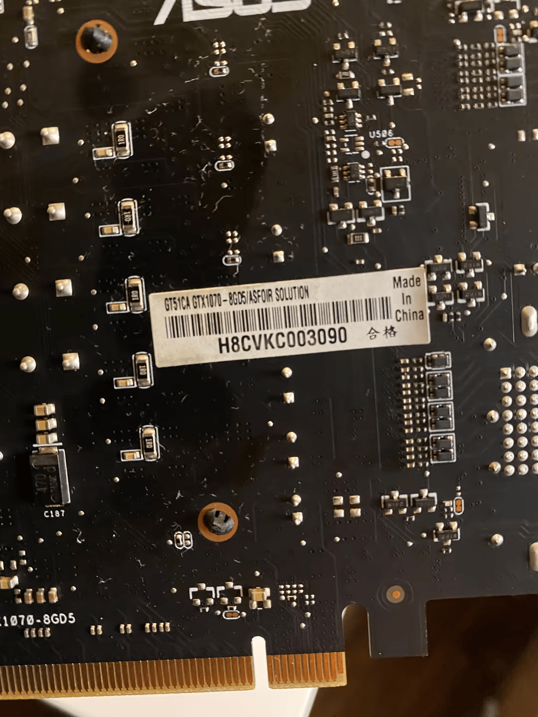 ASUS GTX 1070 Blower Style Cooler