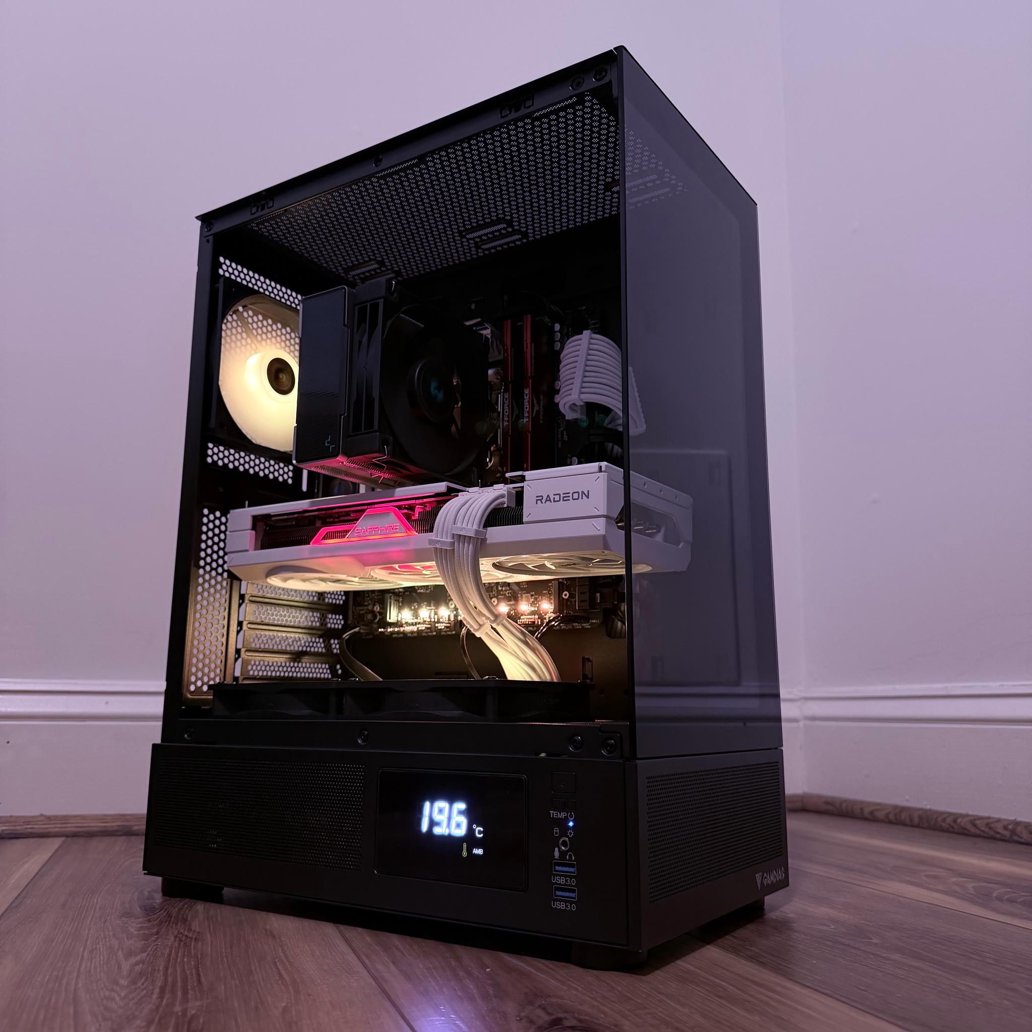 🔵⚪️"Sonic Pulse"⚪️🔵| 1440p/4k Gaming | RX 7800XT 16GB | 32GB DDR5 | i5 13400F | 1.75tb SSD | Win11