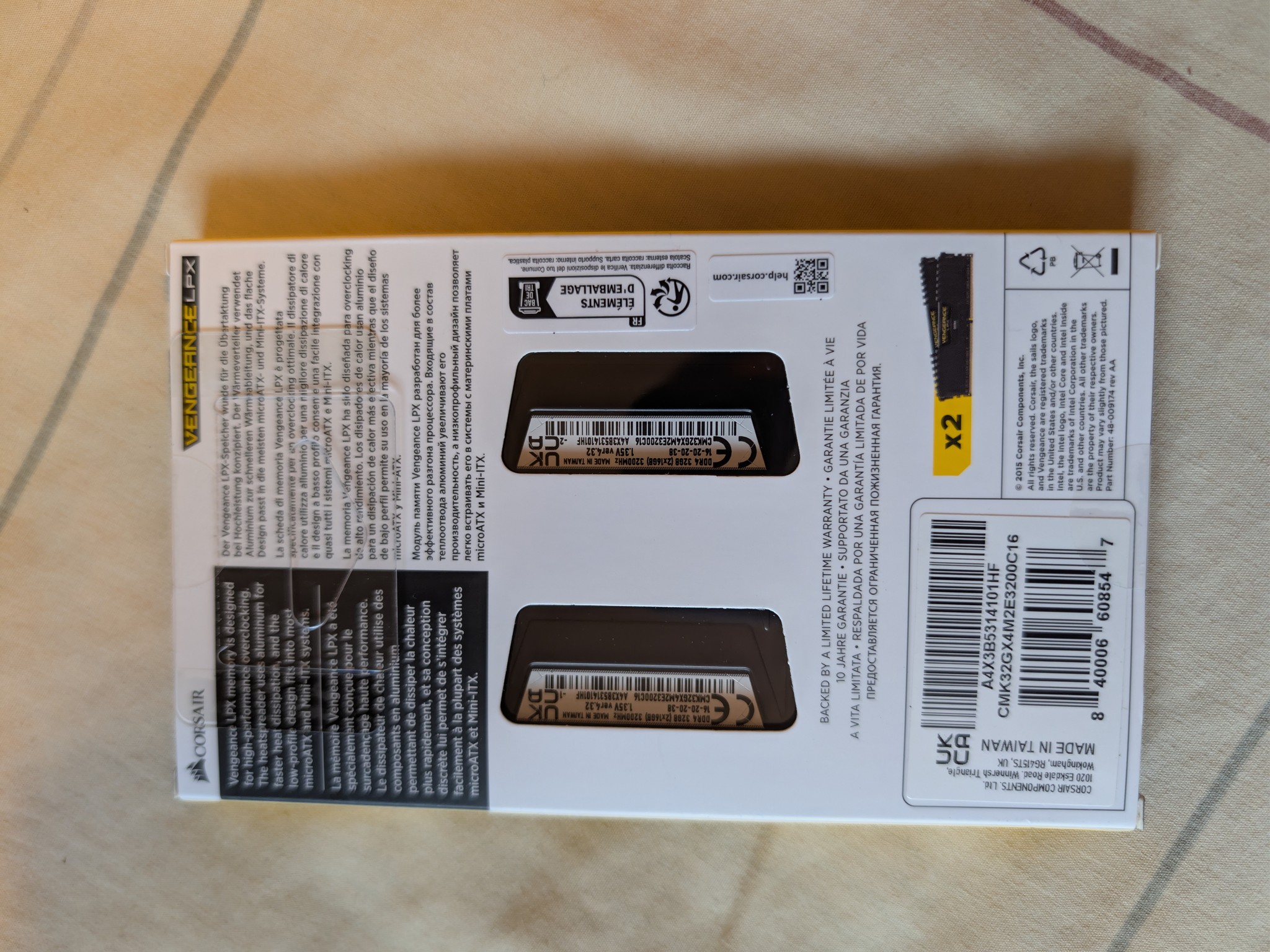 [BRAND NEW SEALED] Corsair Vengeance LPX 32GB (2x16GB) DDR4 3200MHz CL16 | Black