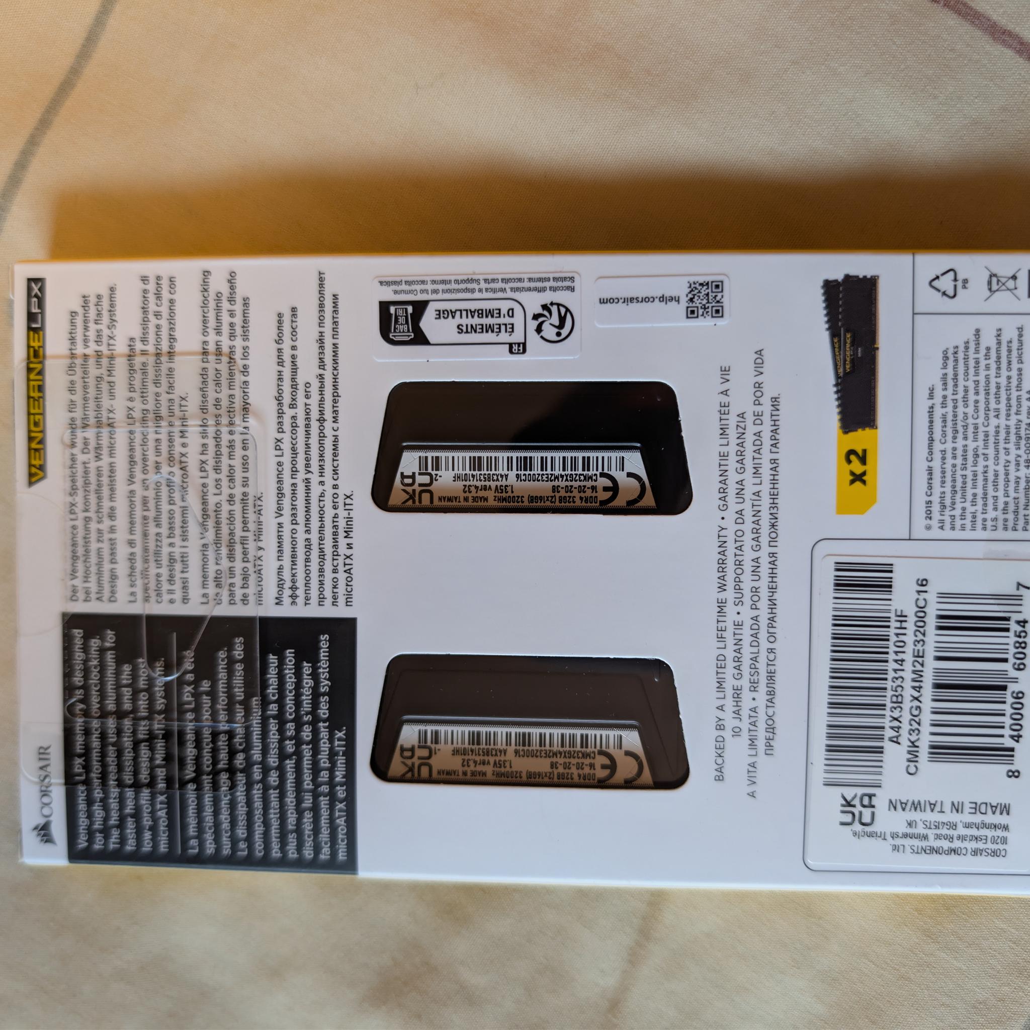 [BRAND NEW SEALED] Corsair Vengeance LPX 32GB (2x16GB) DDR4 3200MHz CL16 | Black
