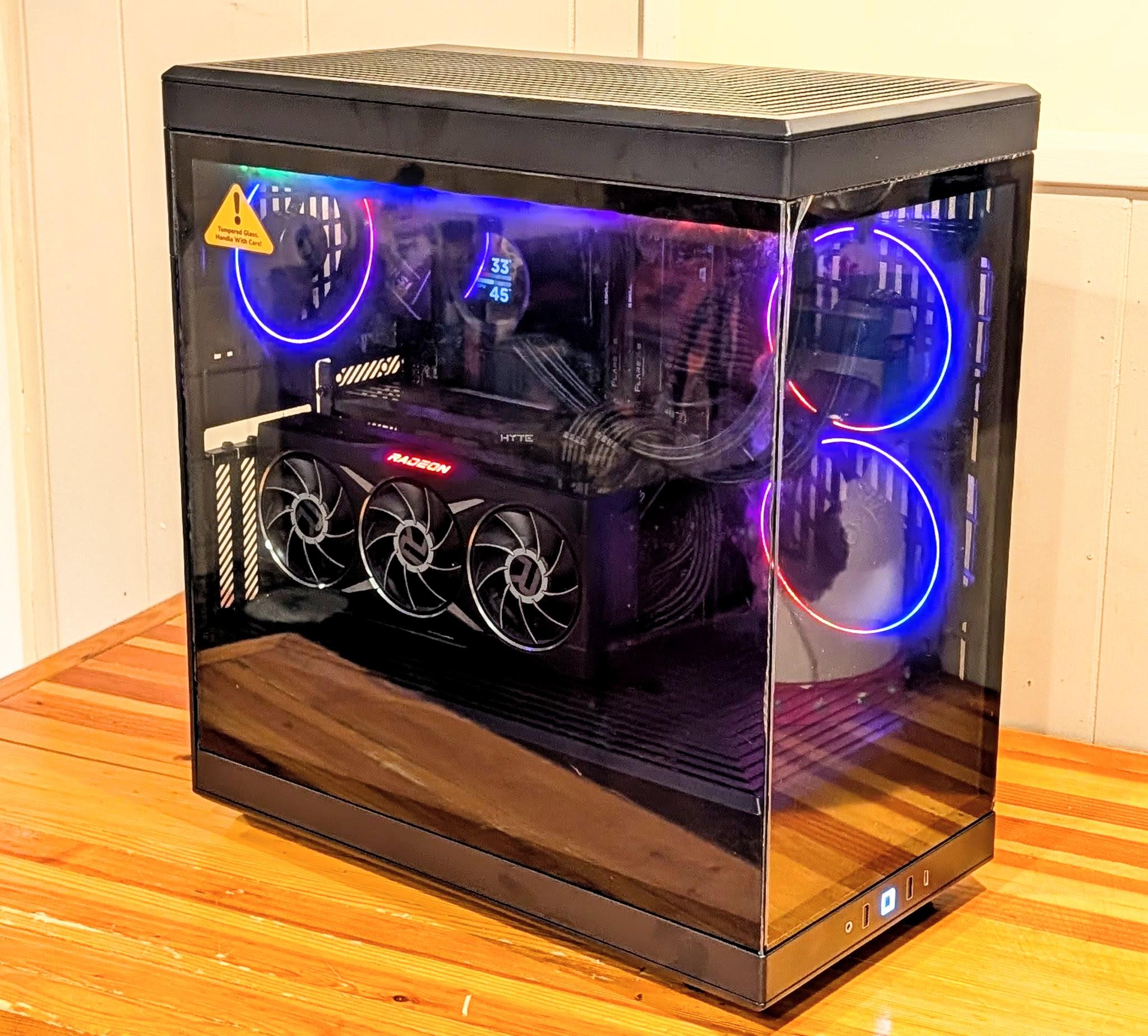 🌈 RX 6950 XT Gaming PC – Ryzen 7 7700X | Hyte Y40 RGB Build