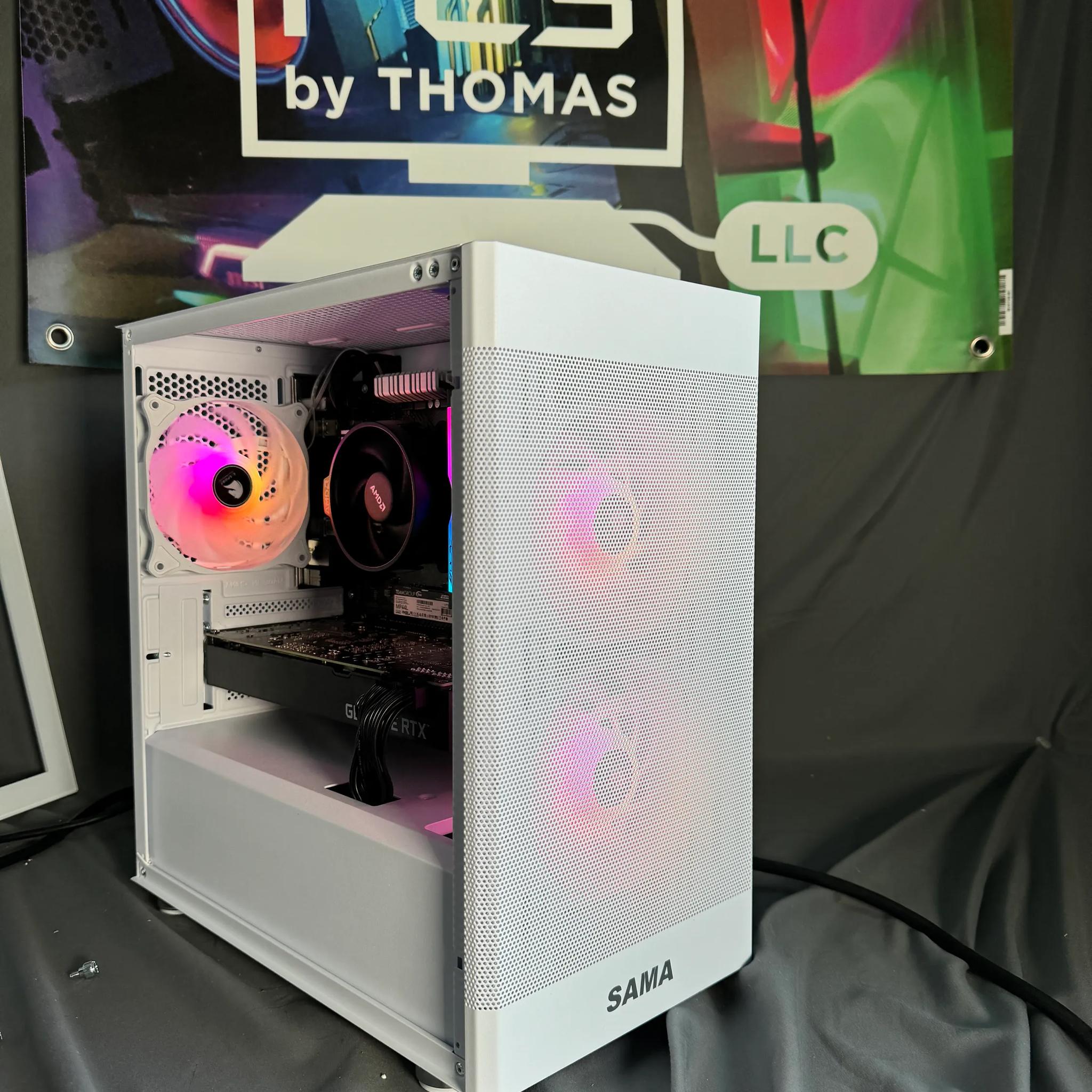 RTX 3070 Ryzen 5500 White Gaming PC