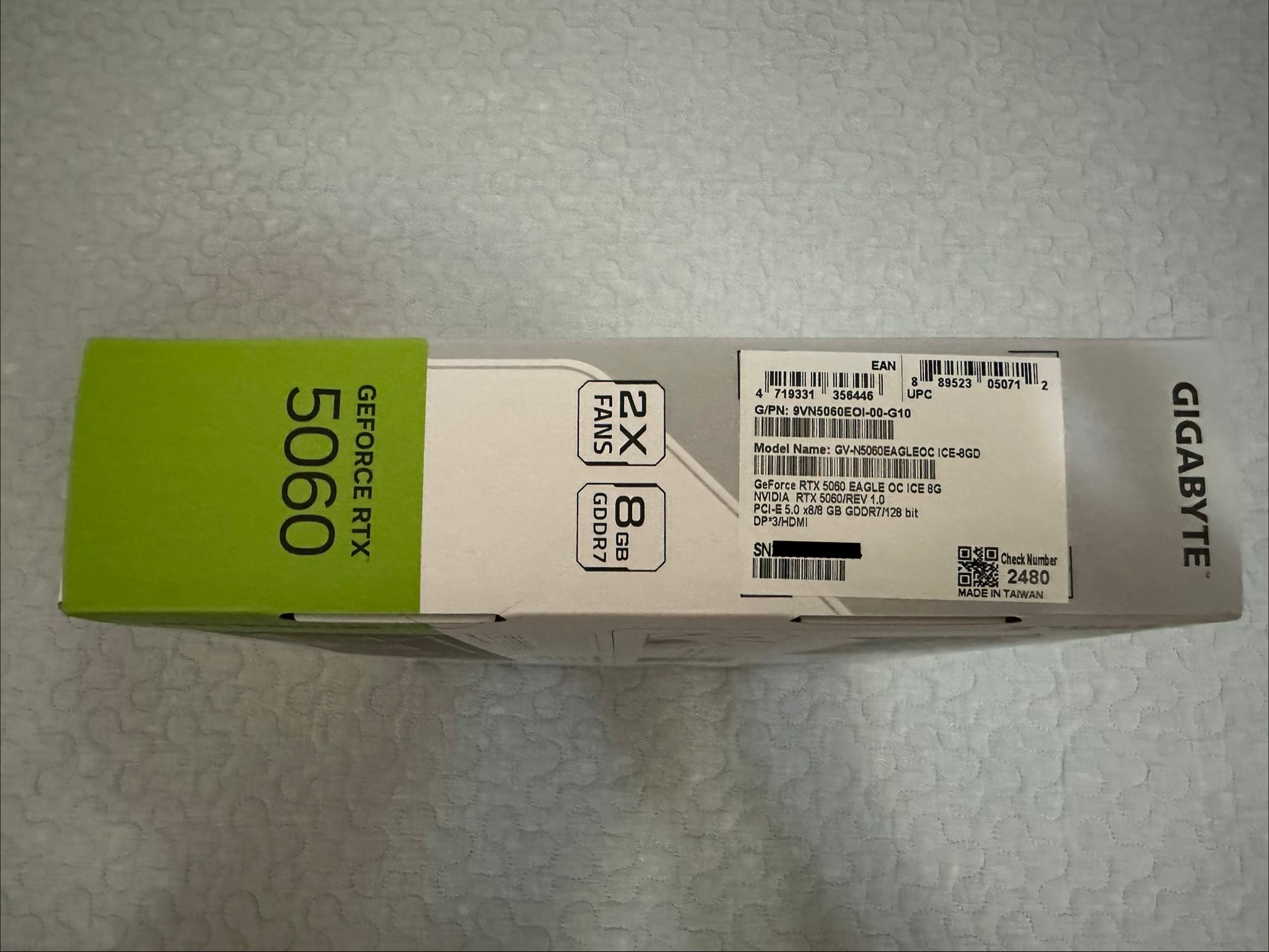 Gigabyte Eagle OC ICE RTX 5060