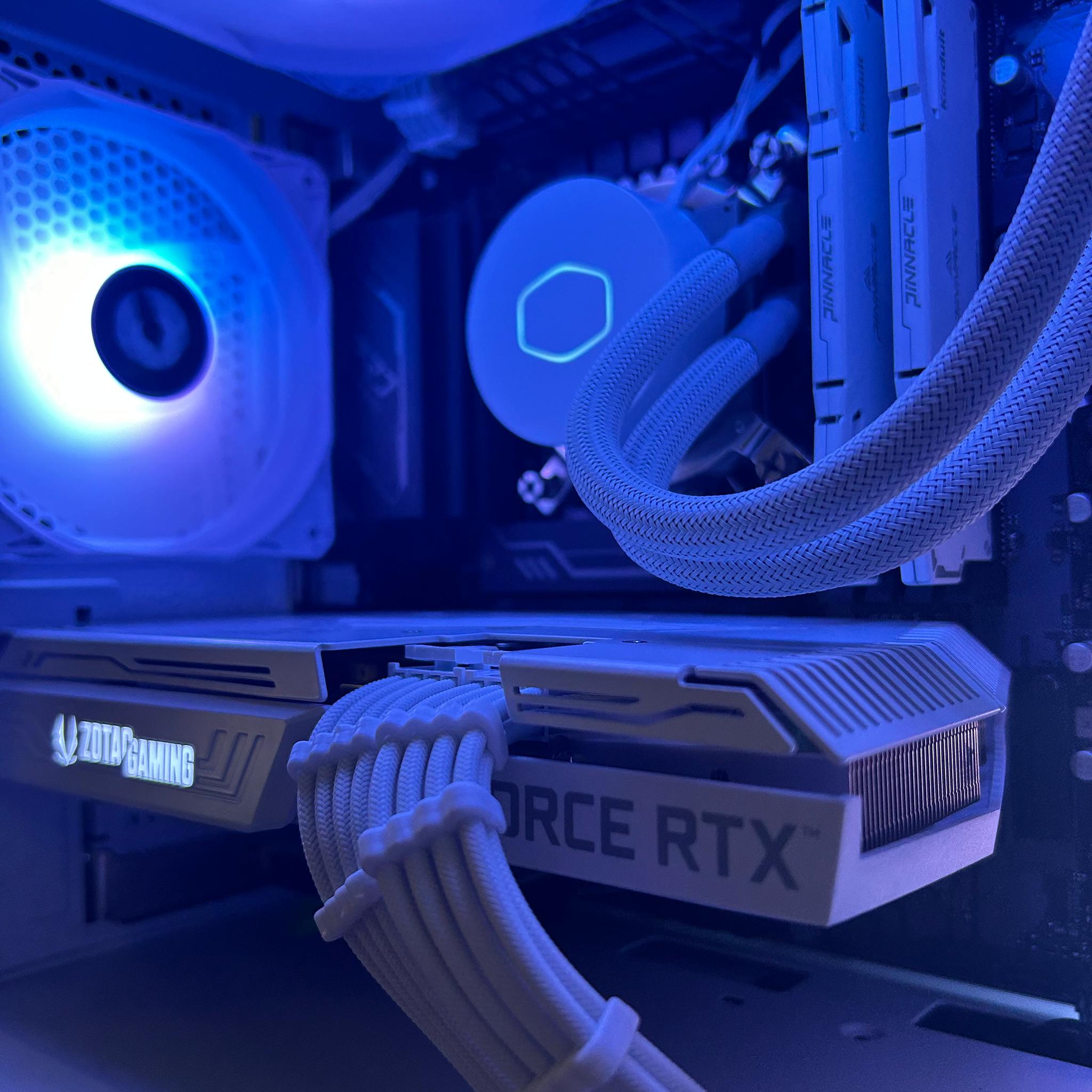 WHITE GAMING PC I3-12100F - RTX 3060
