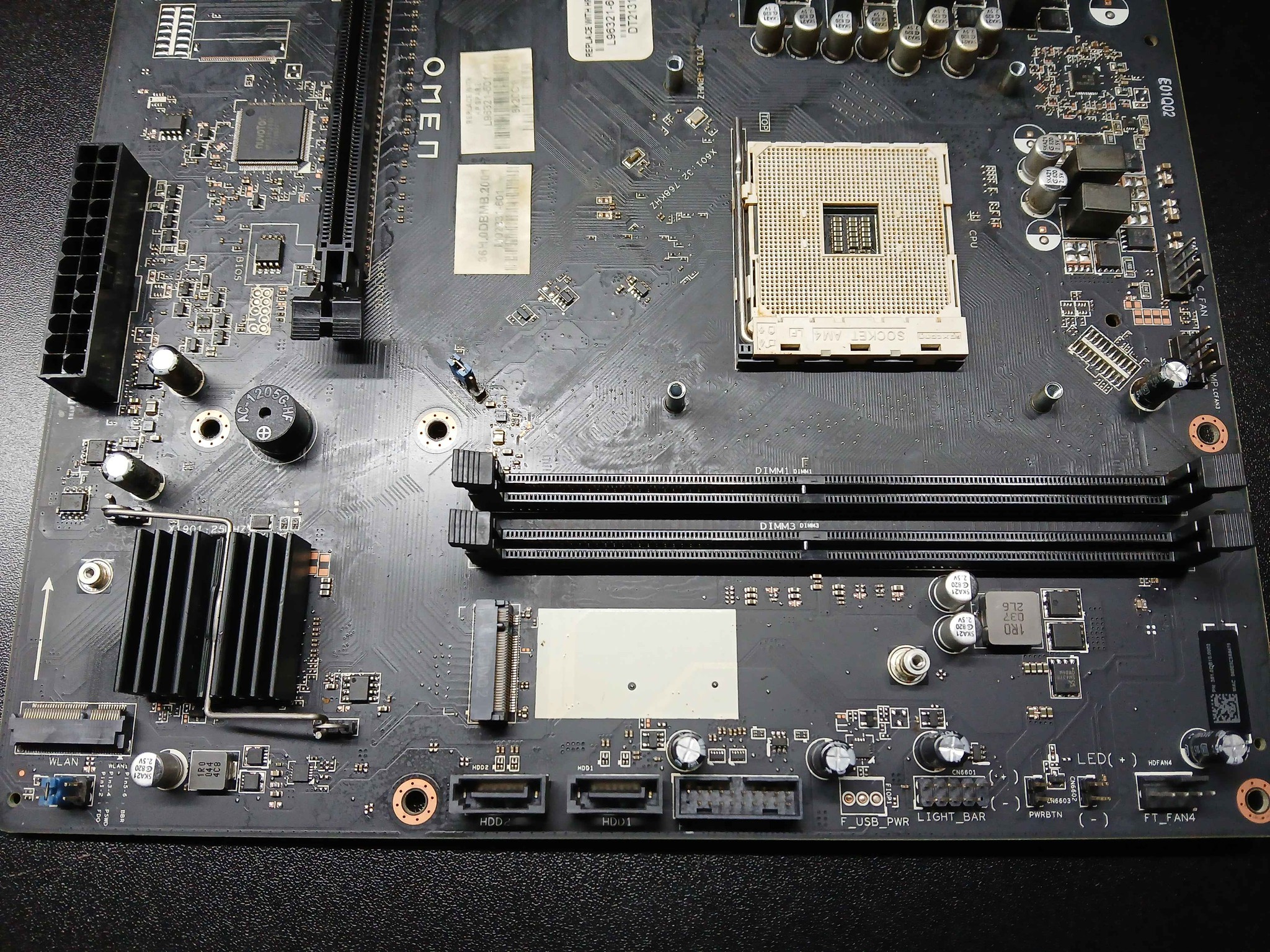 Broken HP Omen am4 m-atx motherboard & cpu cooler