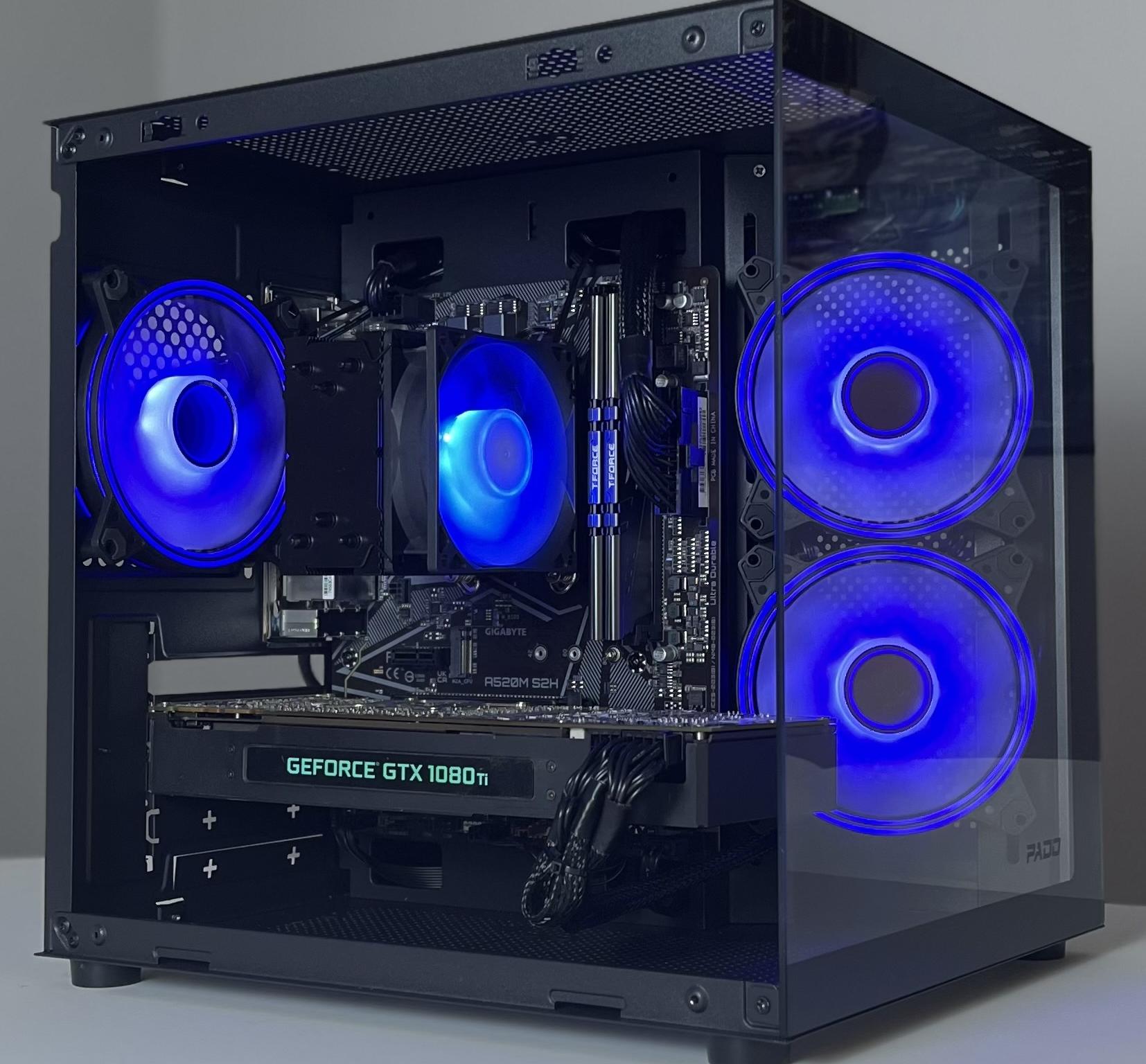 ▪️CLEAN LOOKING▪️💰 MAX PERFORMANCE 💰🟥RYZEN 5 5500🟥🟩 GTX 1080TI 🟩 GAMING PC