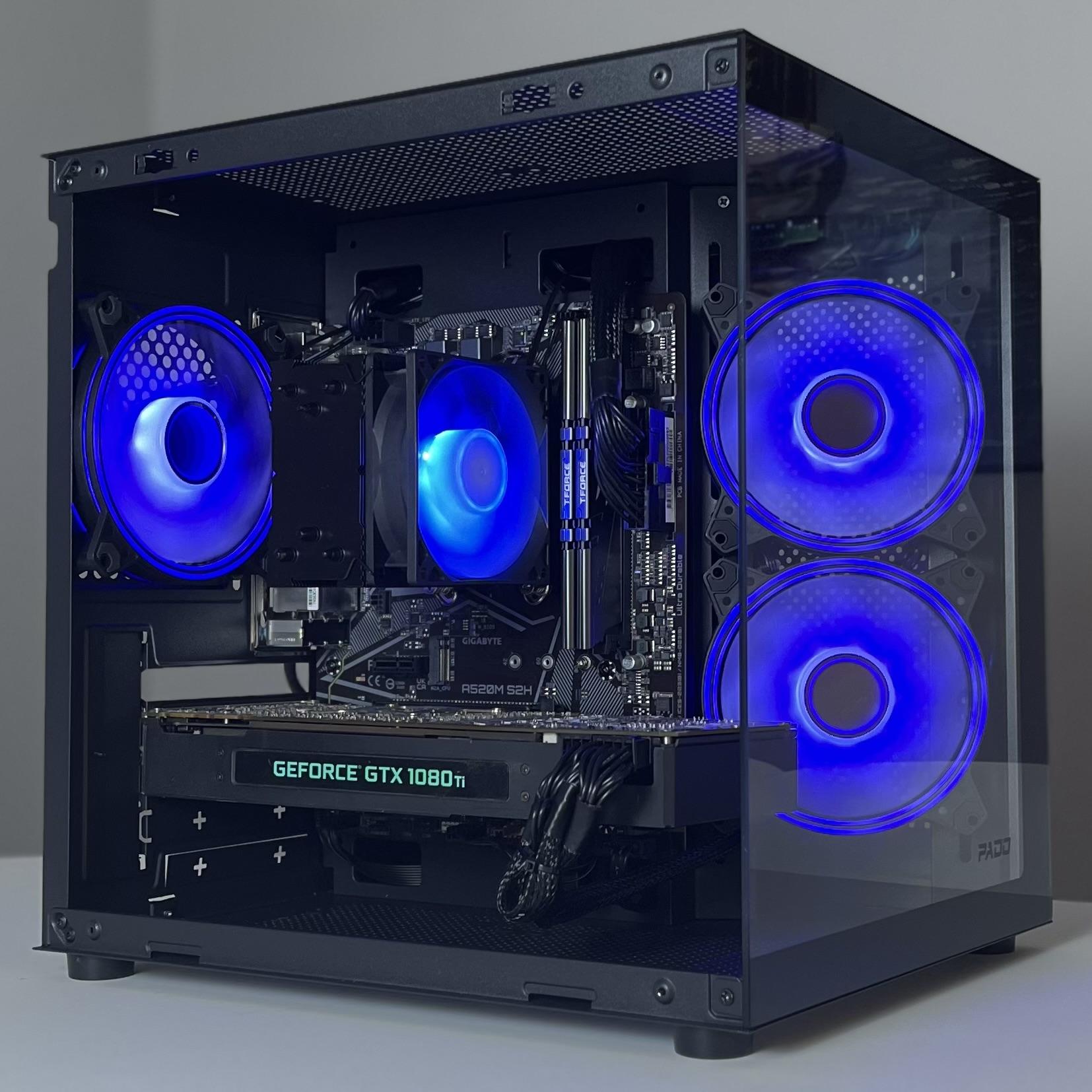 ▪️CLEAN LOOKING▪️💰 MAX PERFORMANCE 💰🟥RYZEN 5 5500🟥🟩 GTX 1080TI 🟩 GAMING PC