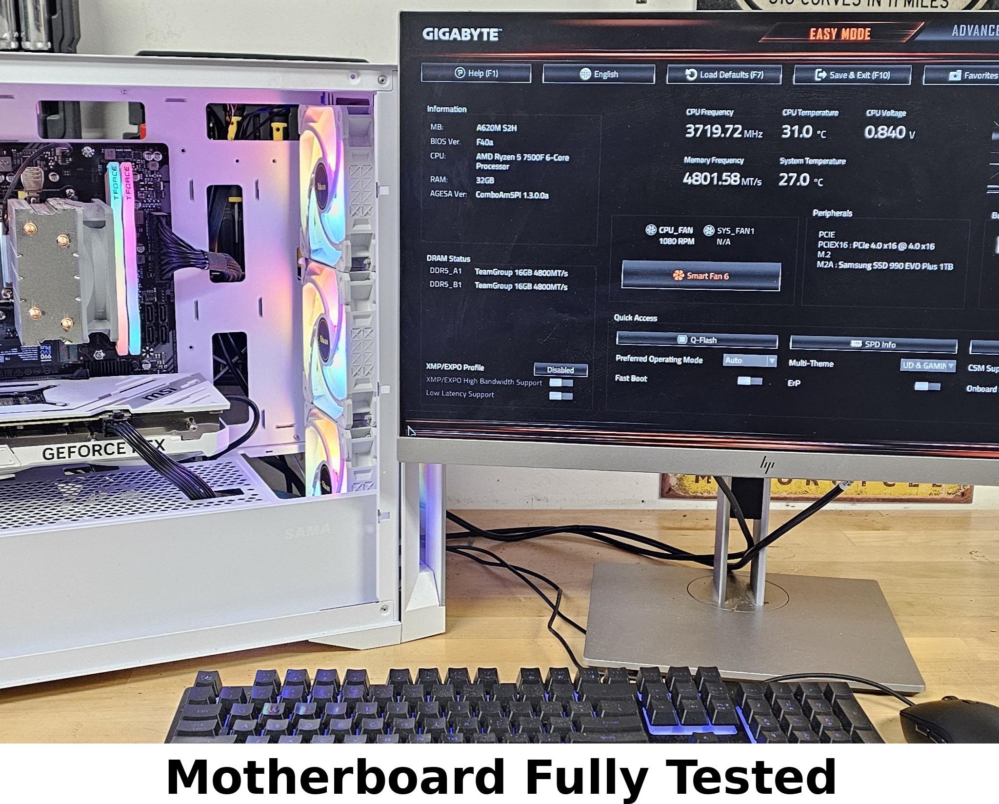 Gigabyte A620 S2H AMD AM5 DDR5 mATX Motherboard