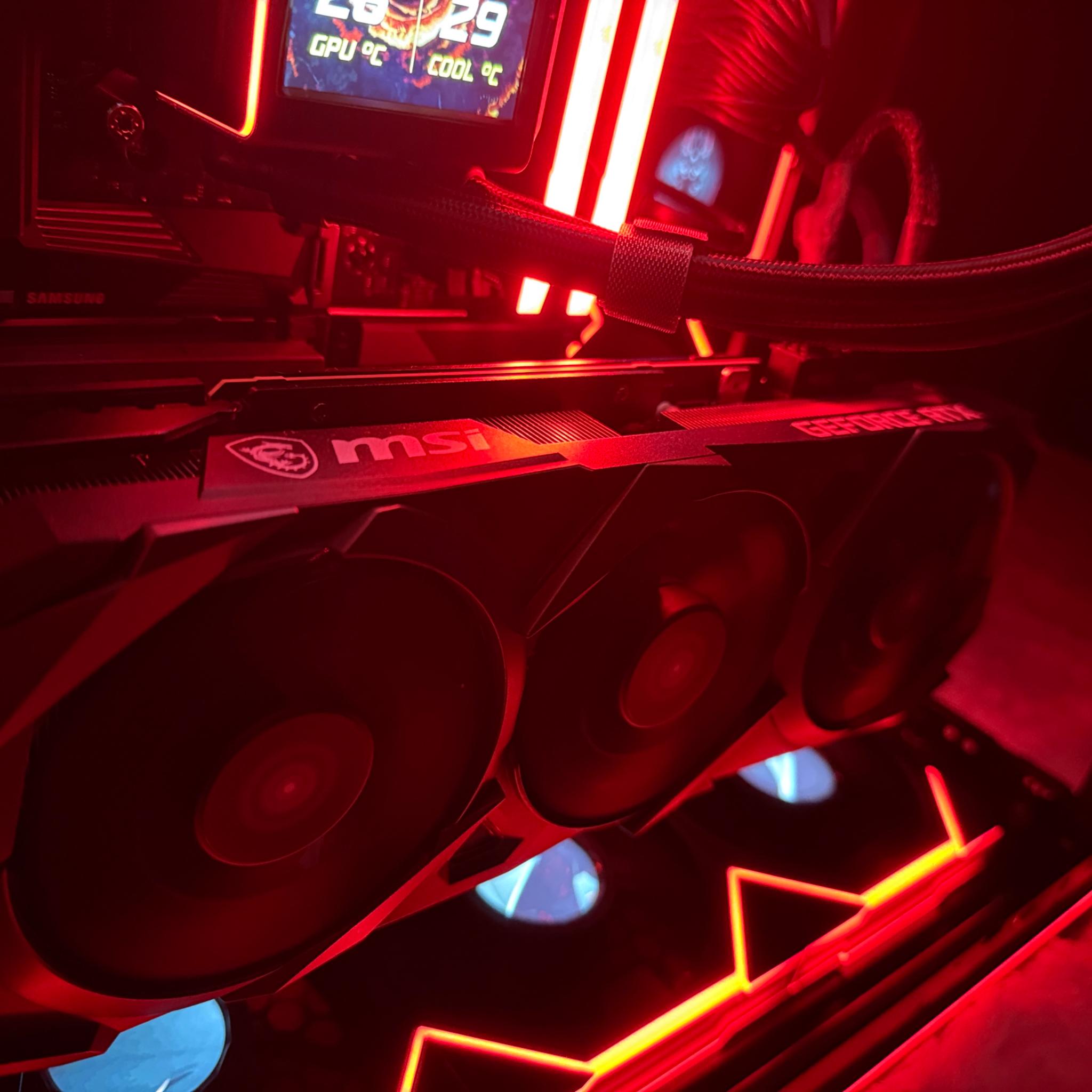 4K Gaming PC - Red Scarlet 🔥| Ryzen 7 9800X3D & RTX 3090 OC | 32GB DDR5 | 4TB NVMe SSD | VR Ready