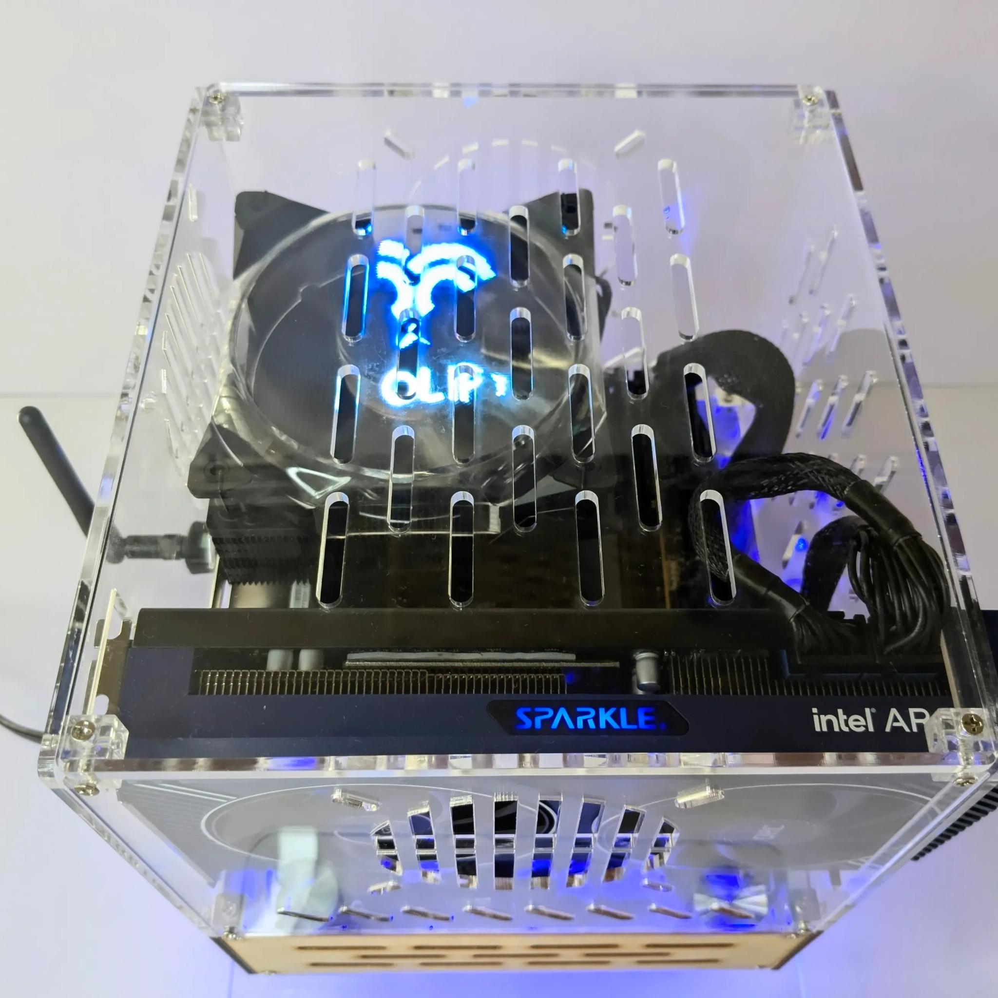 "Holo-Wood" Beast(AM5)🪵Intel ARC A750🧬Ryzen 5 8400F🧬32GB DDR5 RAM🧬1TB NVMe M.2 SSD🧬Windows 11 Pro✅