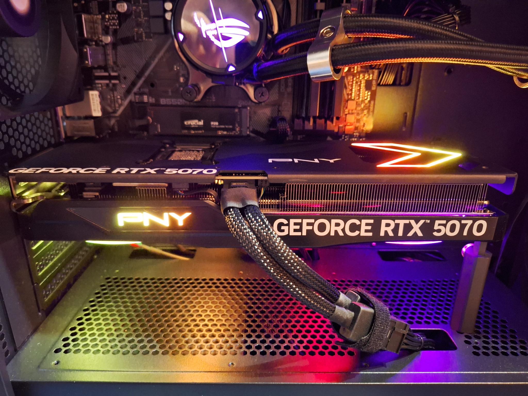 🖤 RTX 5070 + Ryzen 7 • Silent MicroATX Gaming Rig • ROG 360 AIO • DLSS 3 Ready