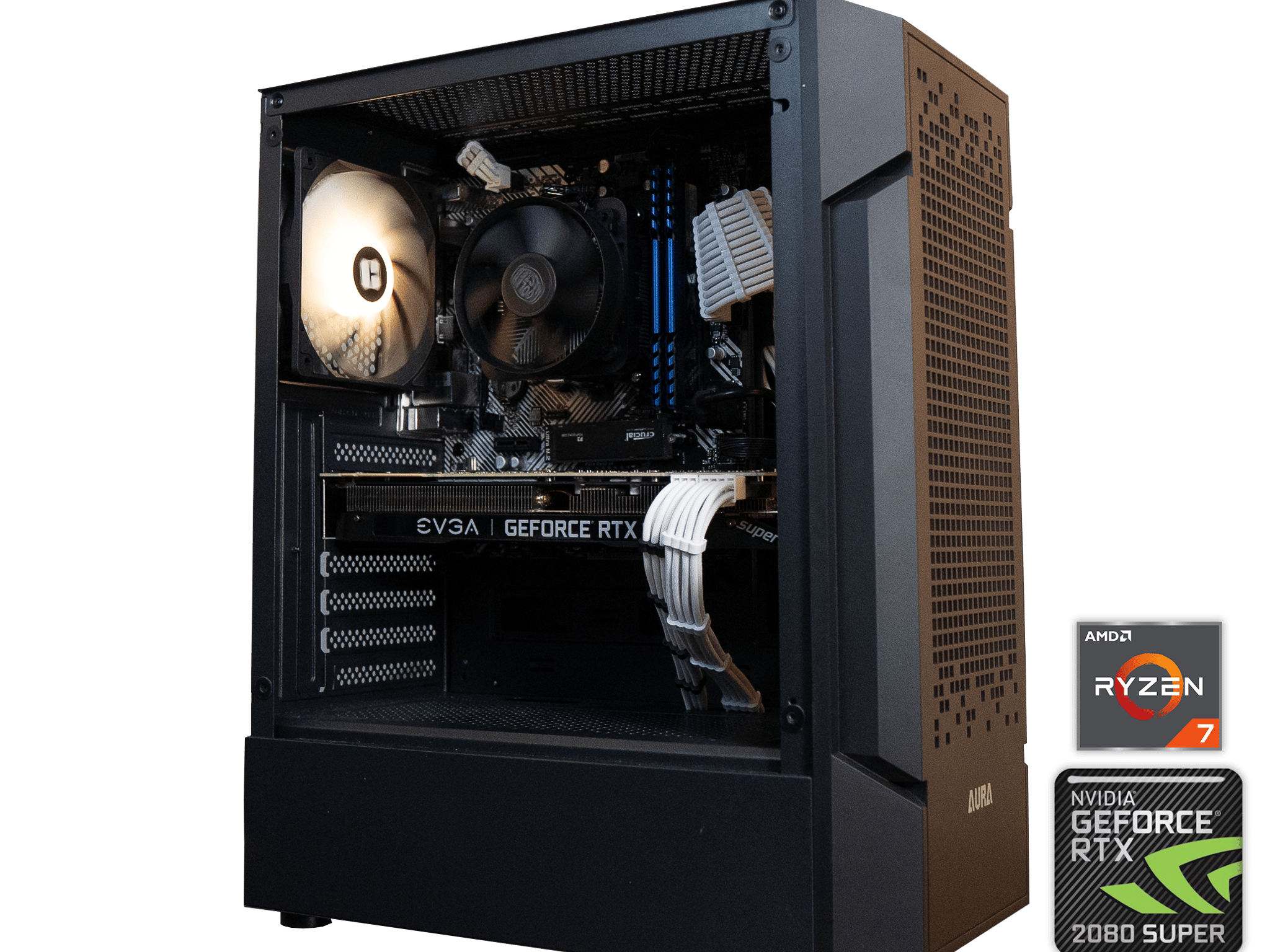 🟠⚫ BO6 Ready GAMING PC ⚫🟠 | EVGA RTX 2080 Super | RYZEN 7 3700X | 32GB RAM | 1TB NVME SSD