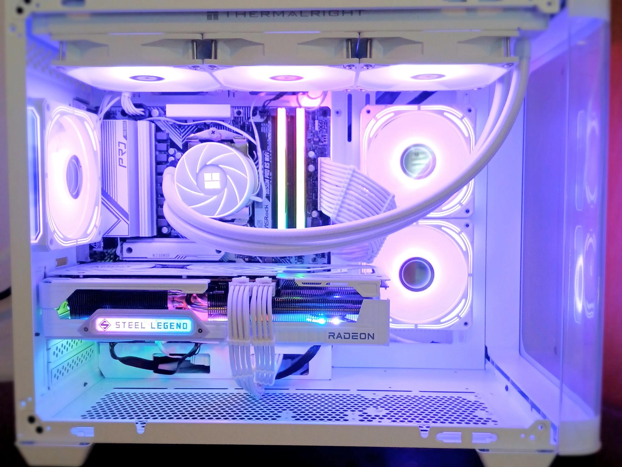 All White 4K Gaming | RX 9070 XT 16GB | Ryzen 7 7700 | 32GB RAM