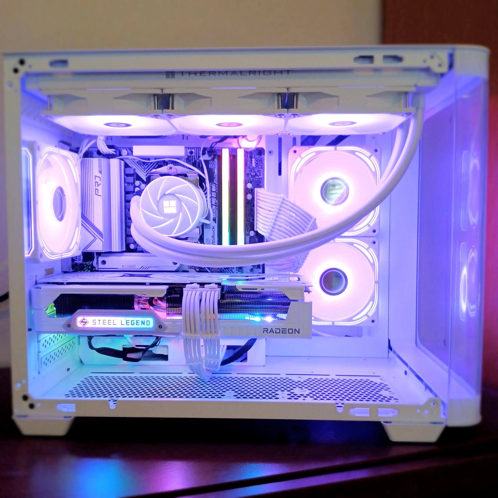 All White 4K Gaming | RX 9070 XT 16GB | Ryzen 7 7700 | 32GB RAM