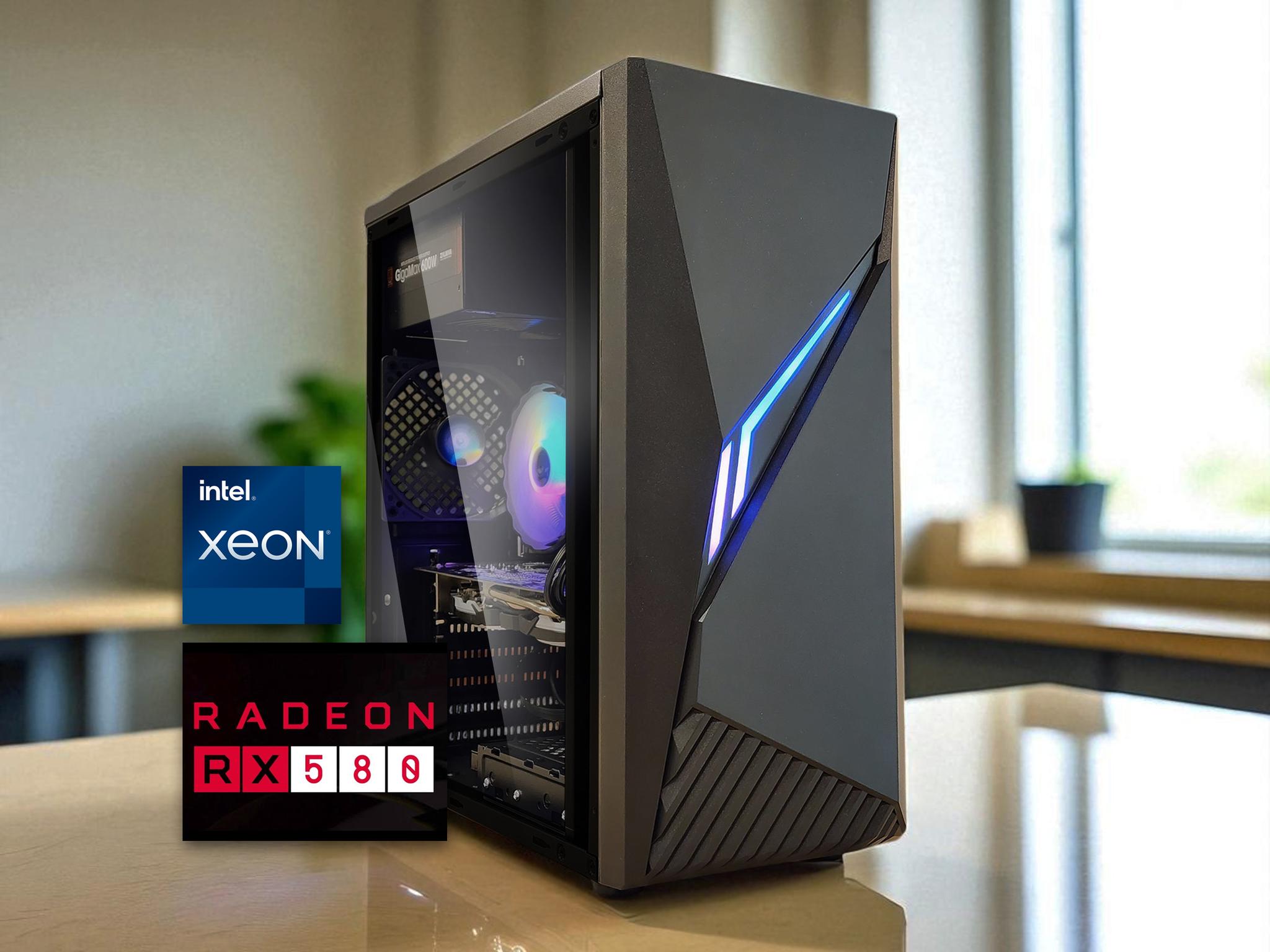 💰 Gaming PC | Radeon RX 580 | Intel Xeon CPU | 16GB RAM | 480GB SSD | WIFI | WIN 10 PRO