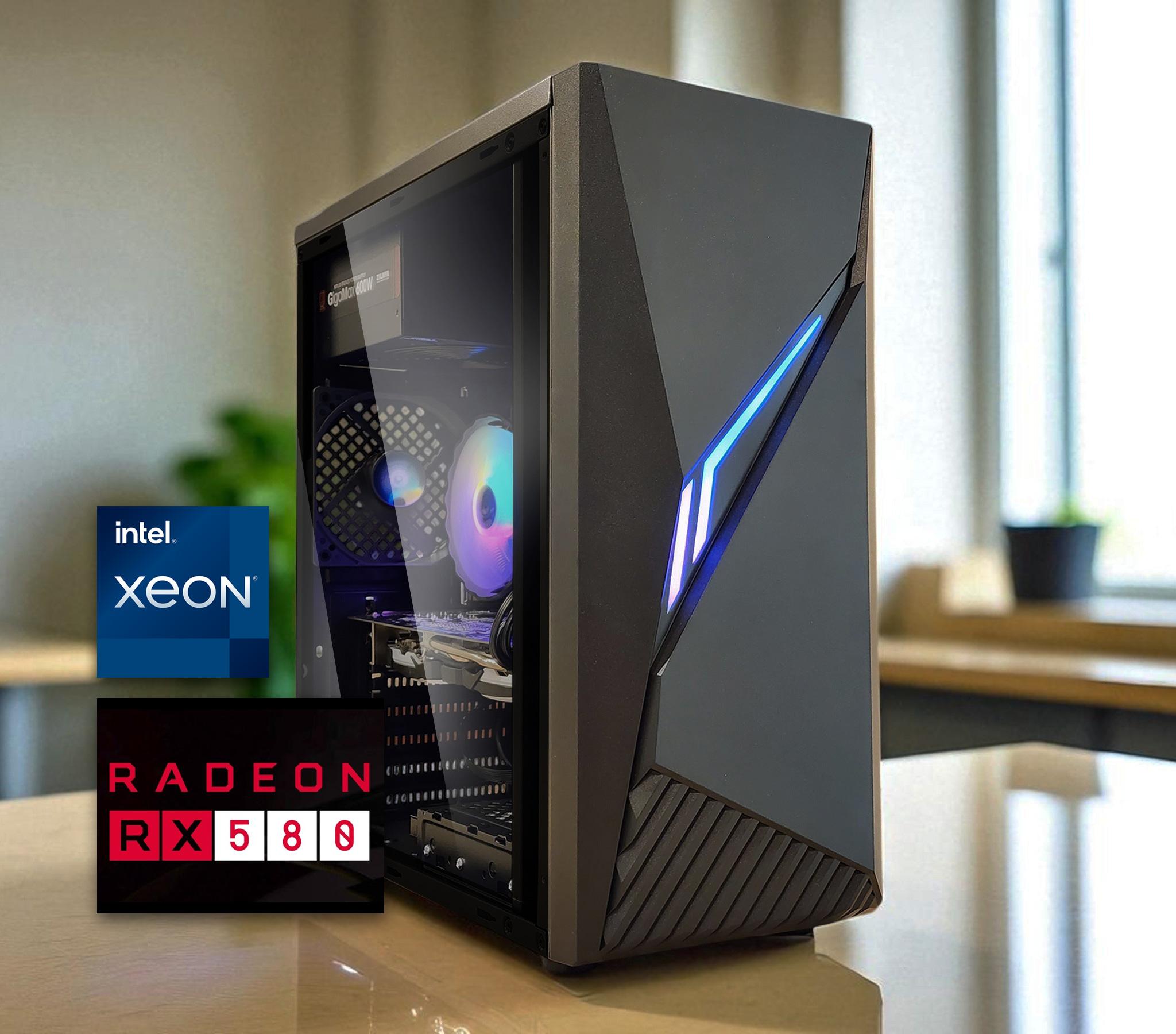 💰 Gaming PC | Radeon RX 580 | Intel Xeon CPU | 16GB RAM | 480GB SSD | WIFI | WIN 10 PRO