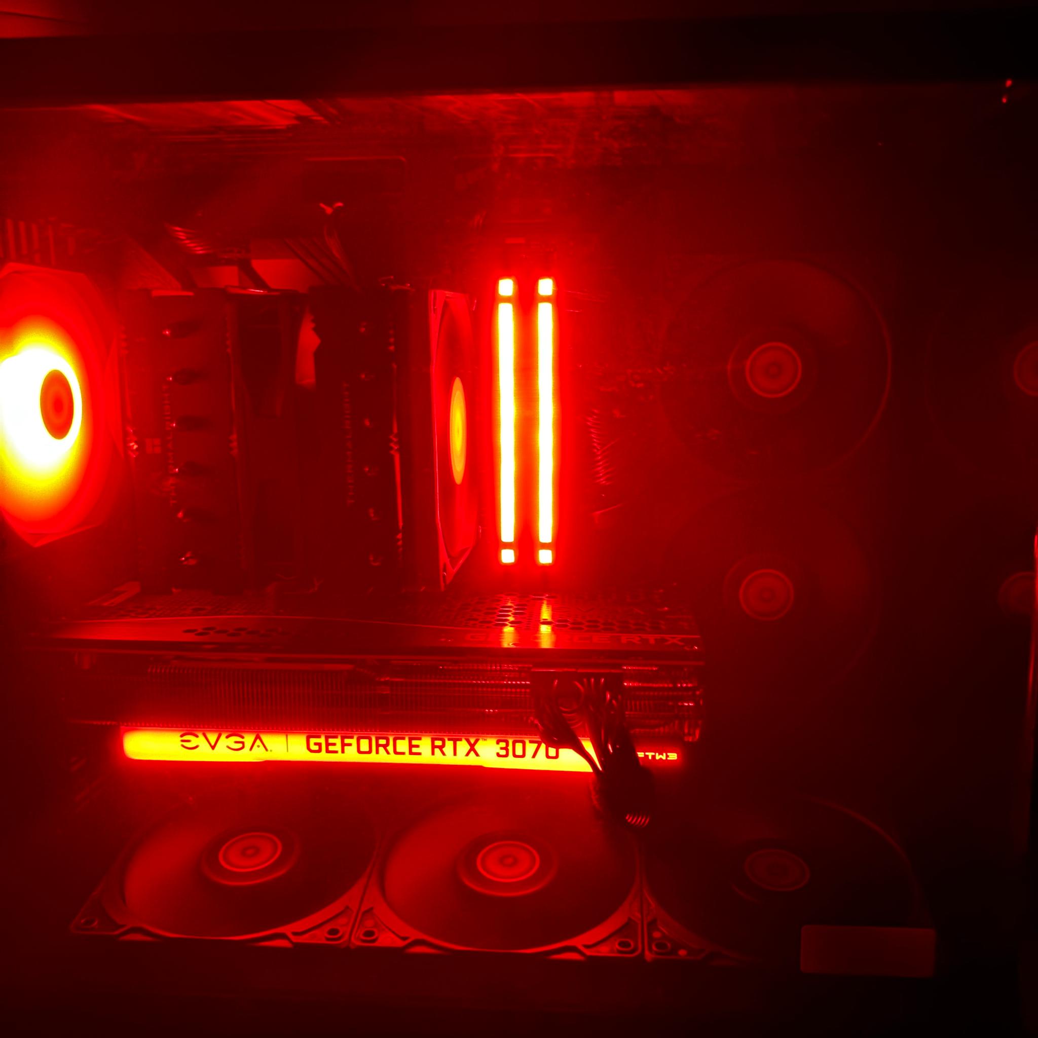 Mid-Range 1440p Code Red Gaming PC | RTX 3070 (8 GB) | Ryzen 5 5500 | 100% Set Up & Ready to Play