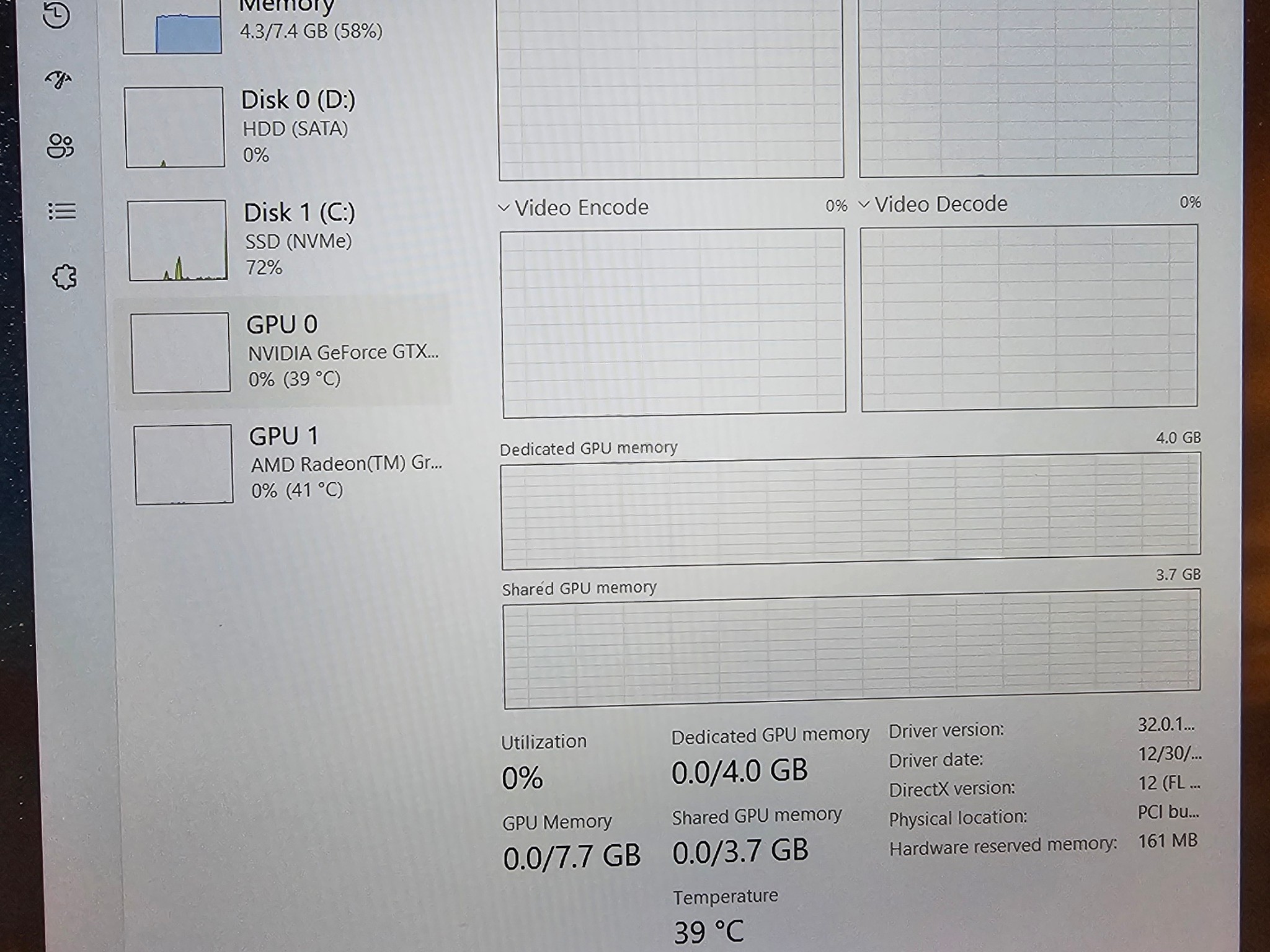 Lenovo Legion 5, Ryzen 5 4600H, GTX 1650 ti, 8gb ram, 256 gb ssd with 1 tb hard drive
