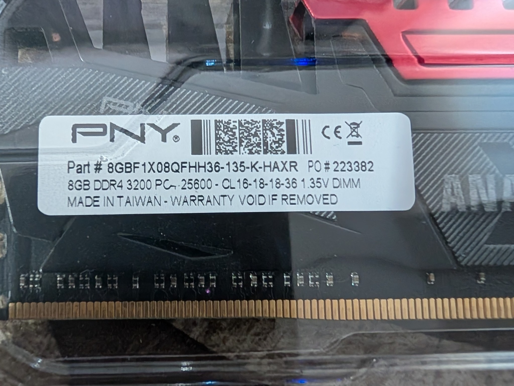 16 GB kit PNY Anarchy DDR4 3200