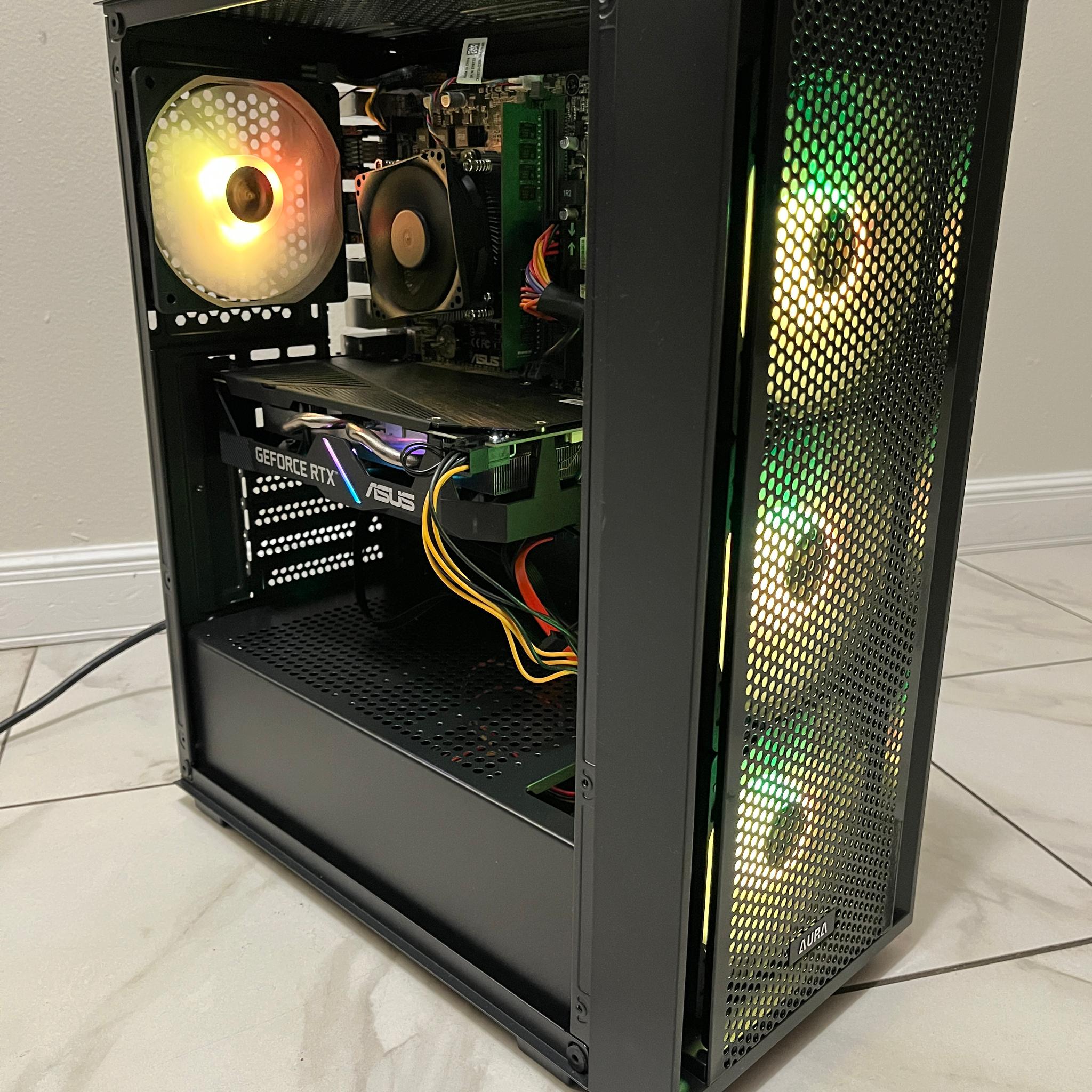 NVIDIA RTX 2060, Intel Core i5-6400, 16GB RAM, 750GB Storage, RGB Gaming PC w/ Wi-Fi & BT