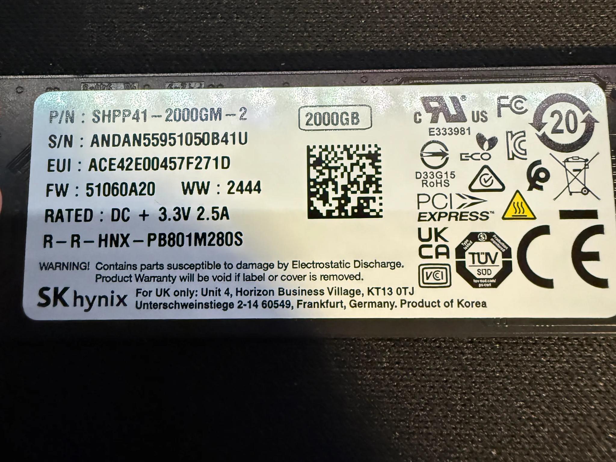 SK Hynix 2TB PLATINUM P41