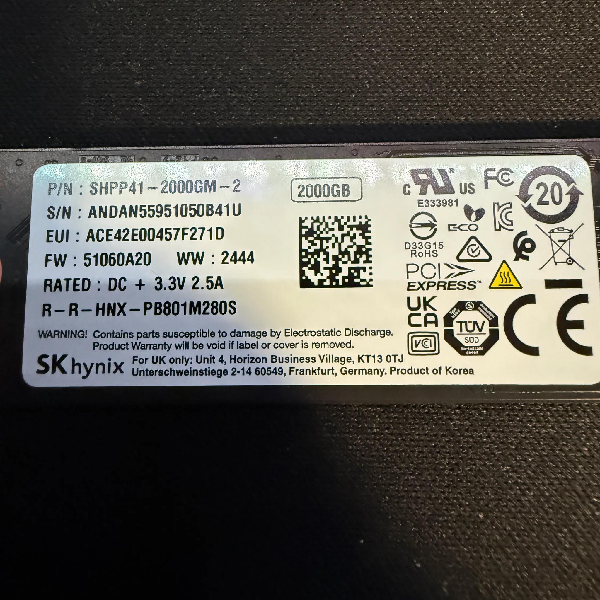 SK Hynix 2TB PLATINUM P41