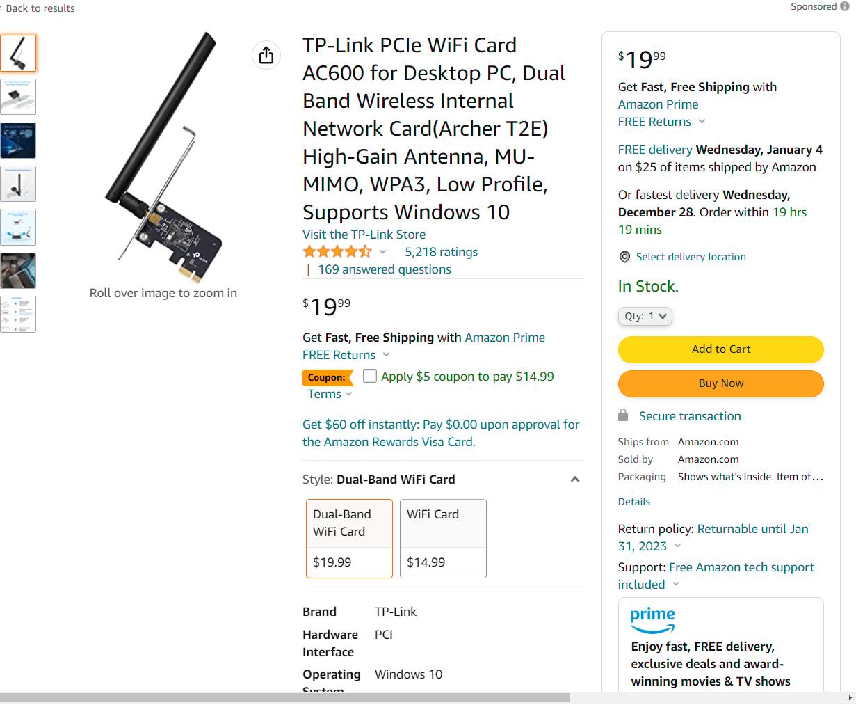 BNIB/Sealed CPU/Mobo Combo! Intel i5-12400, Asrock B660m Pro RS, TP-link AC600 PCIe Wifi Adaptor