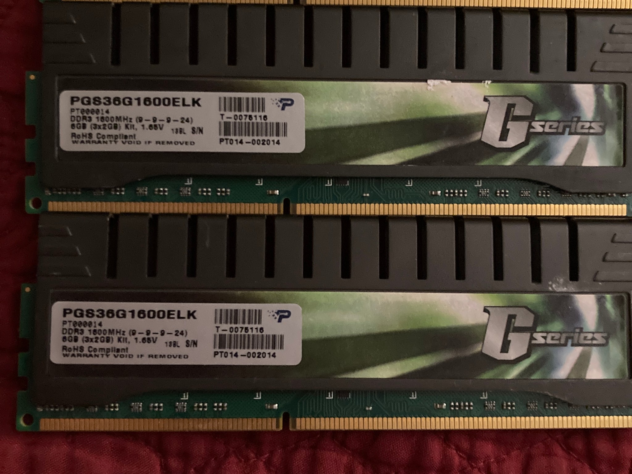 6gb tested kit of ddr3