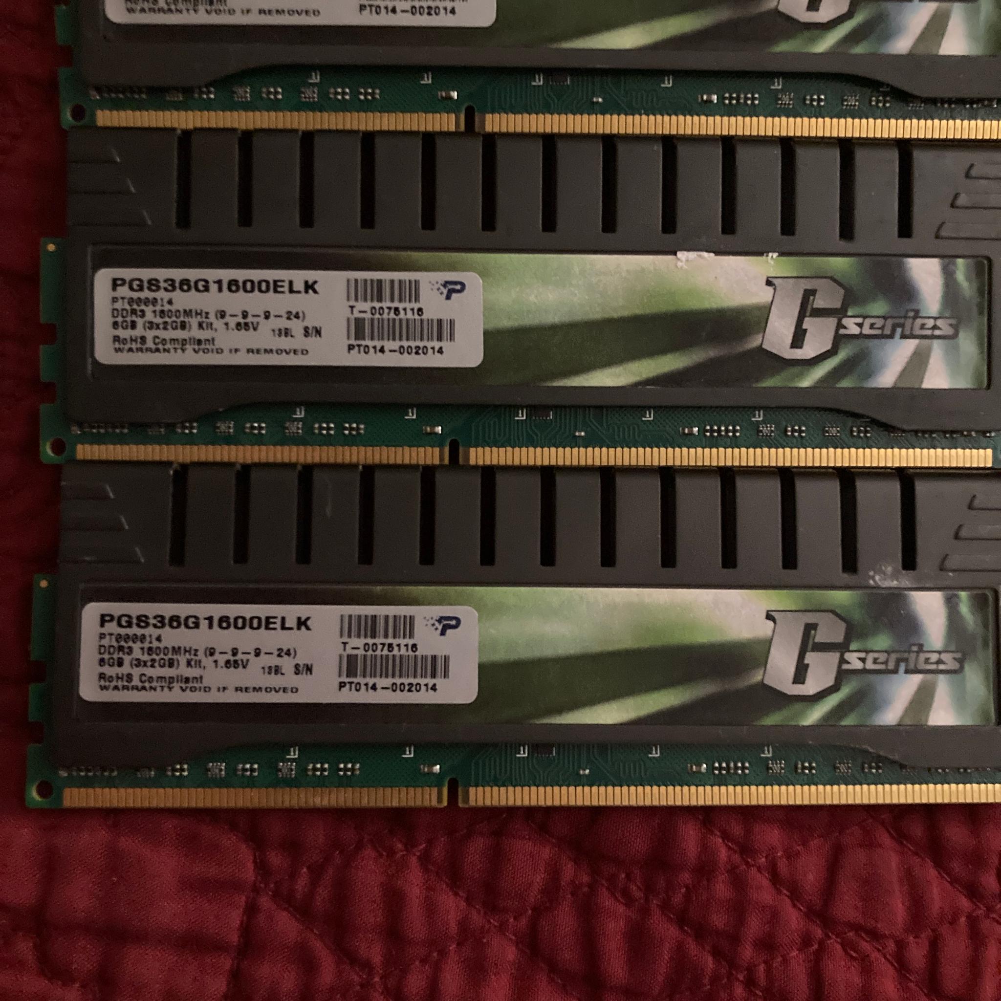 6gb tested kit of ddr3
