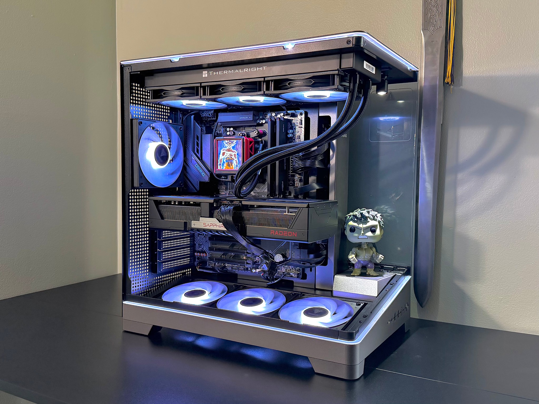 Insane 7800X3D | 9070XT | 48GB DDR5 | 2TB M.2 | LCD Screen AIO Cooler Gaming PC