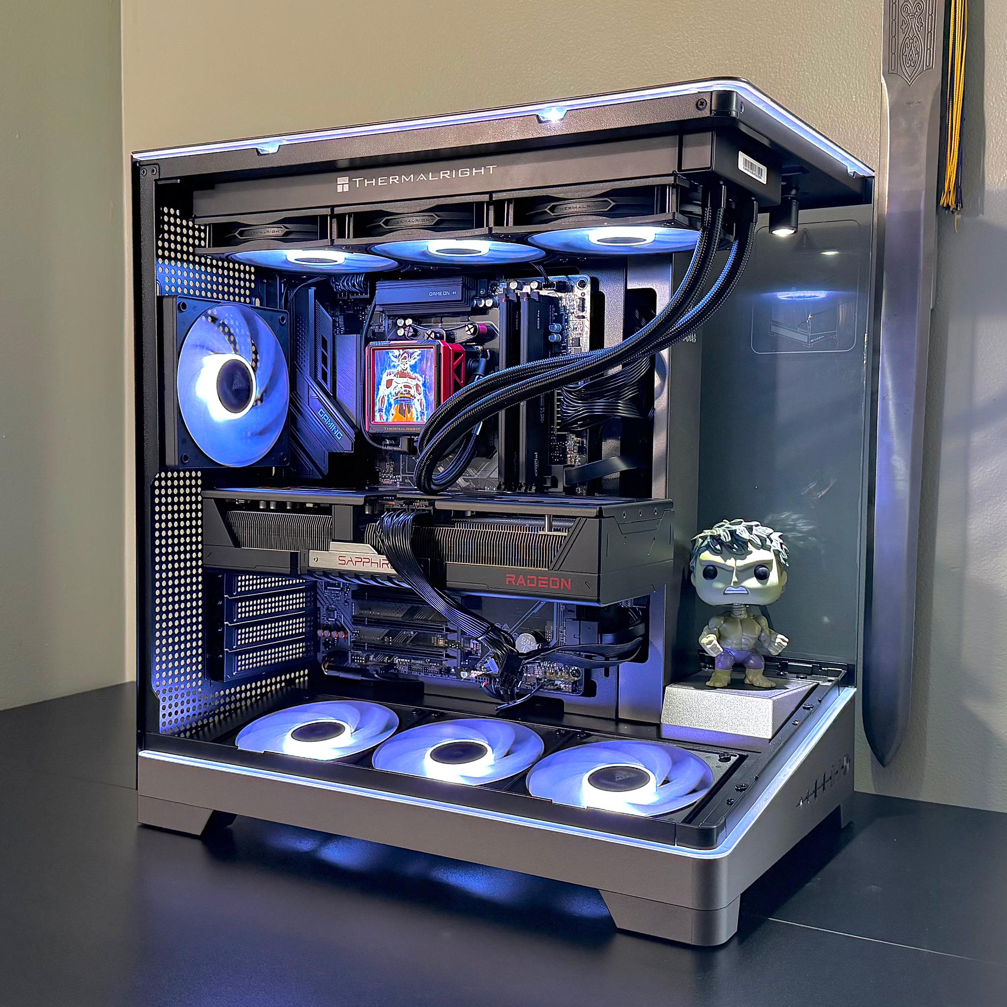 Insane 7800X3D | 9070XT | 48GB DDR5 | 2TB M.2 | LCD Screen AIO Cooler Gaming PC