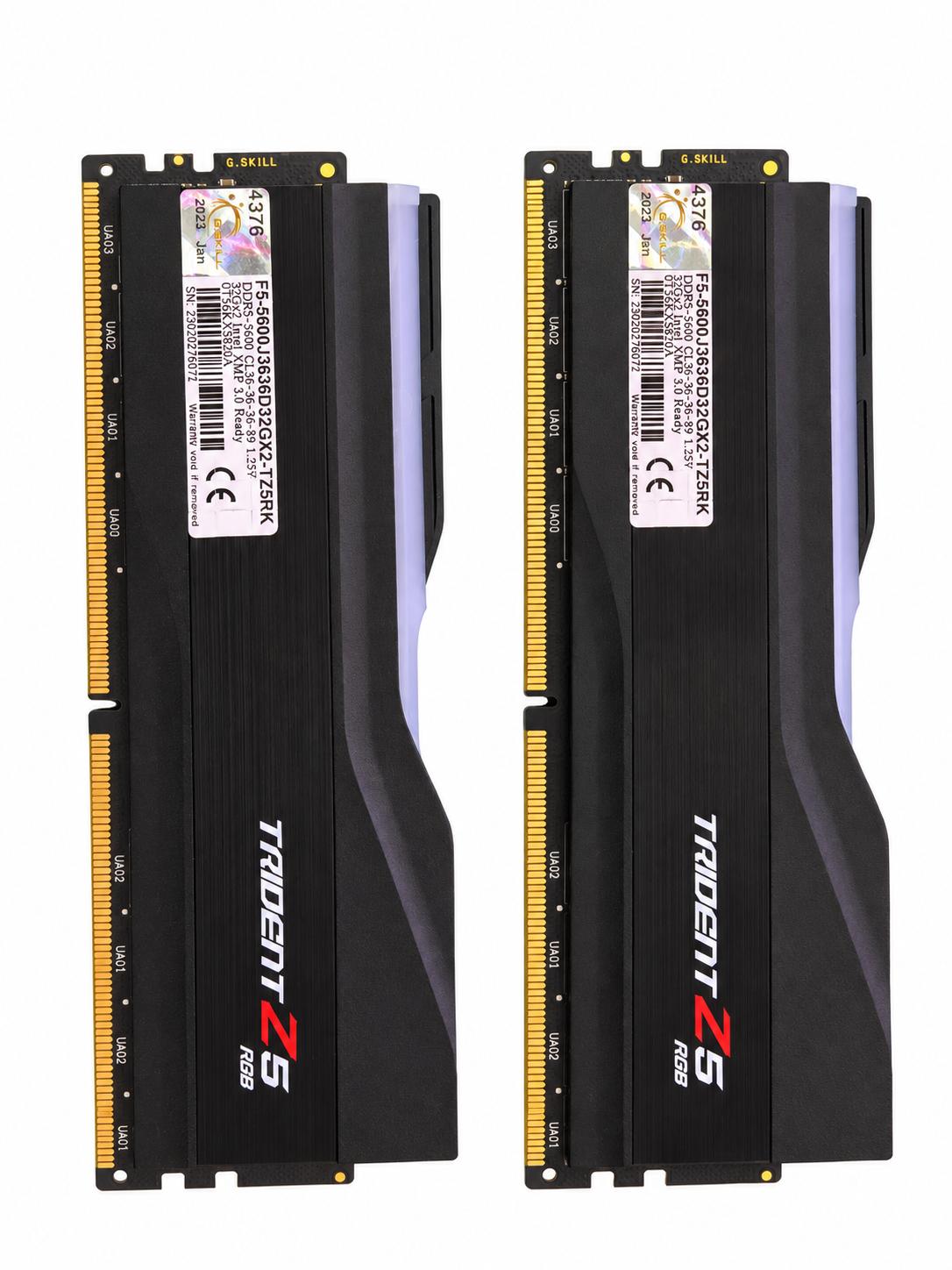 G.SKILL Trident Z5 RGB 64GB (2×32GB) DDR5-5600 CL36 — Black
